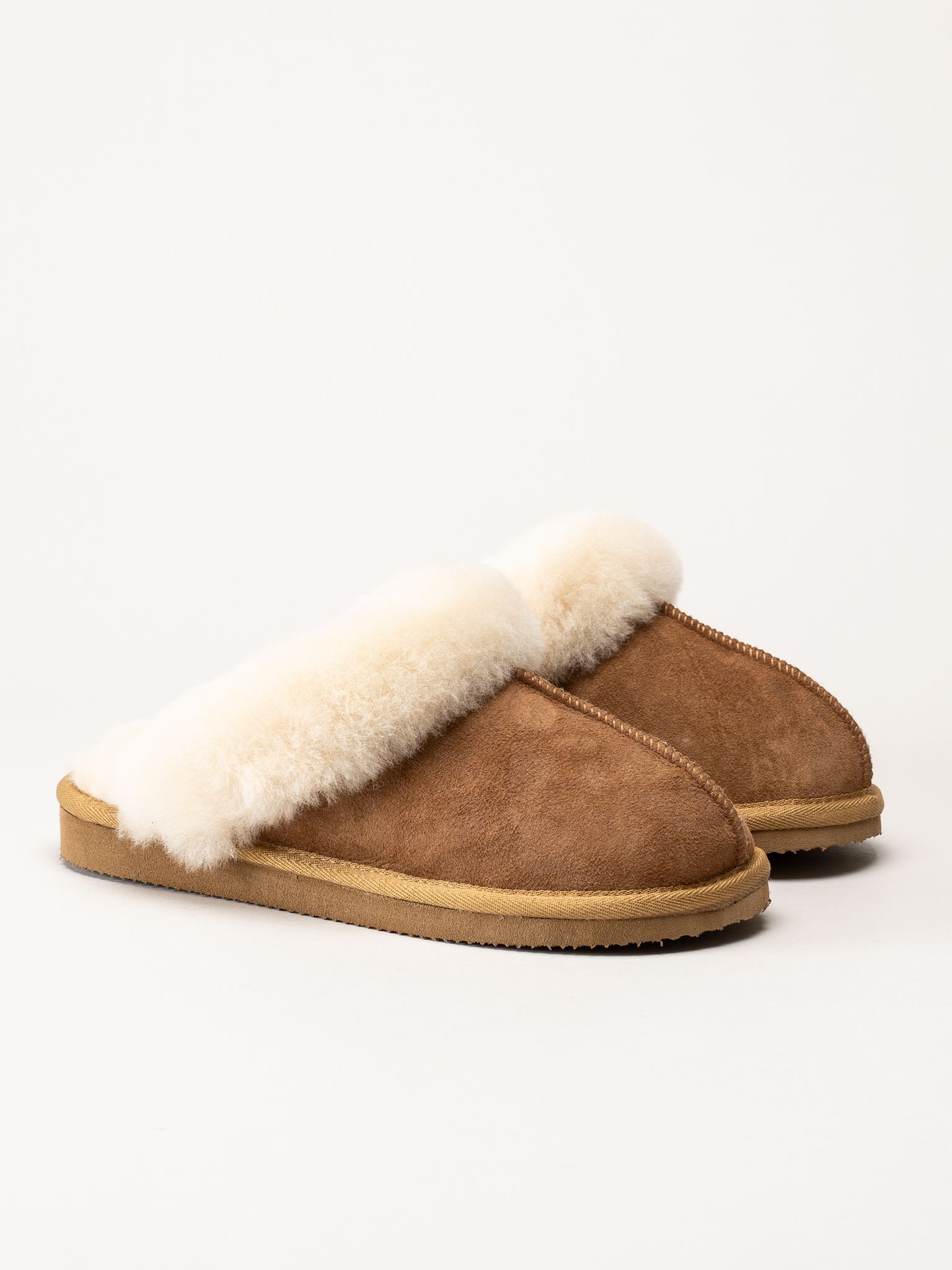 Shepherd - Jessica - Ljusbruna fårskinnstofflor