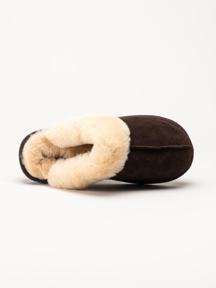 Shepherd - Jessica - Mörkbruna fårskinnstofflor