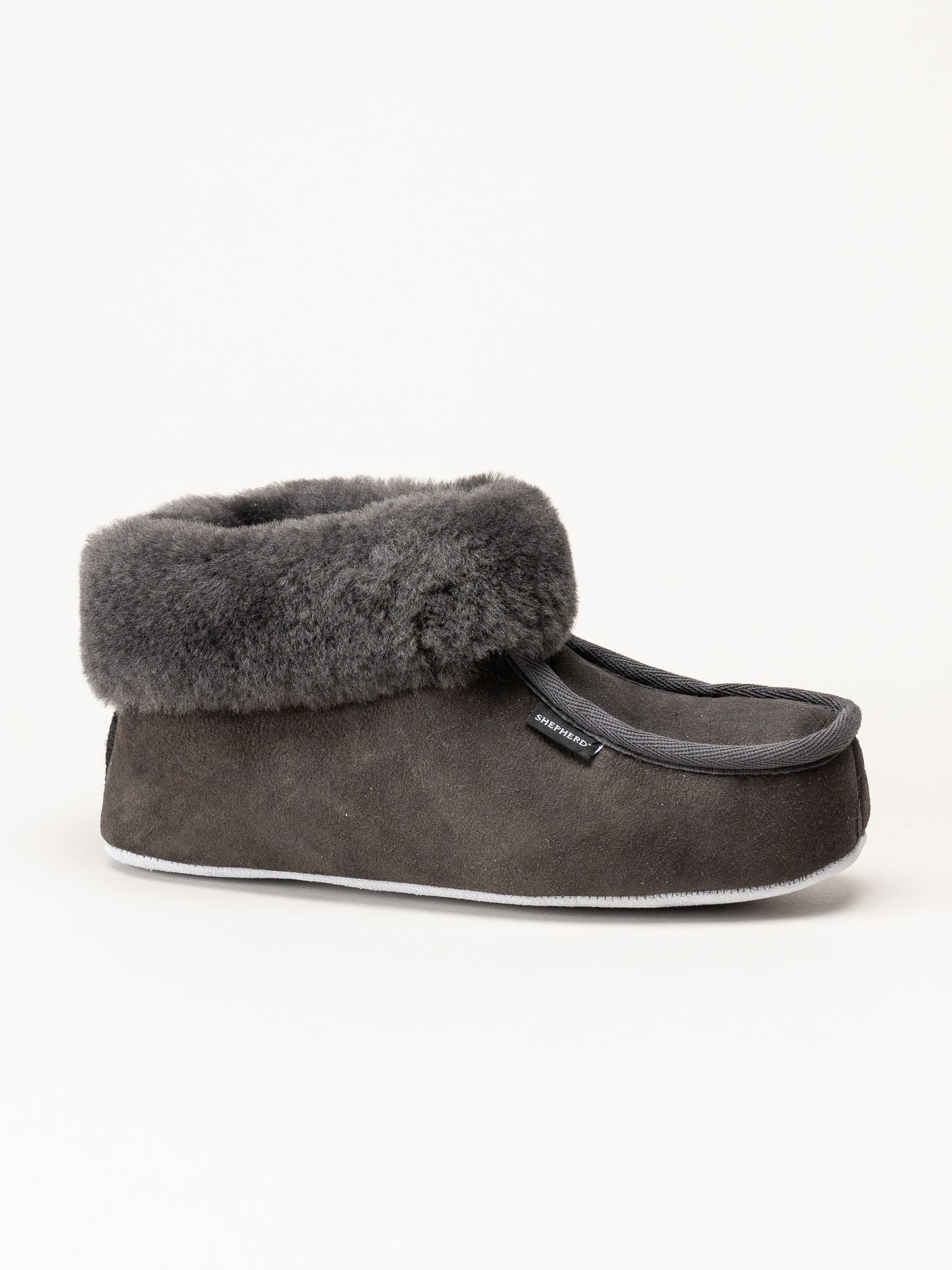 Shepherd - Moa - Grå fårskinnstofflor
