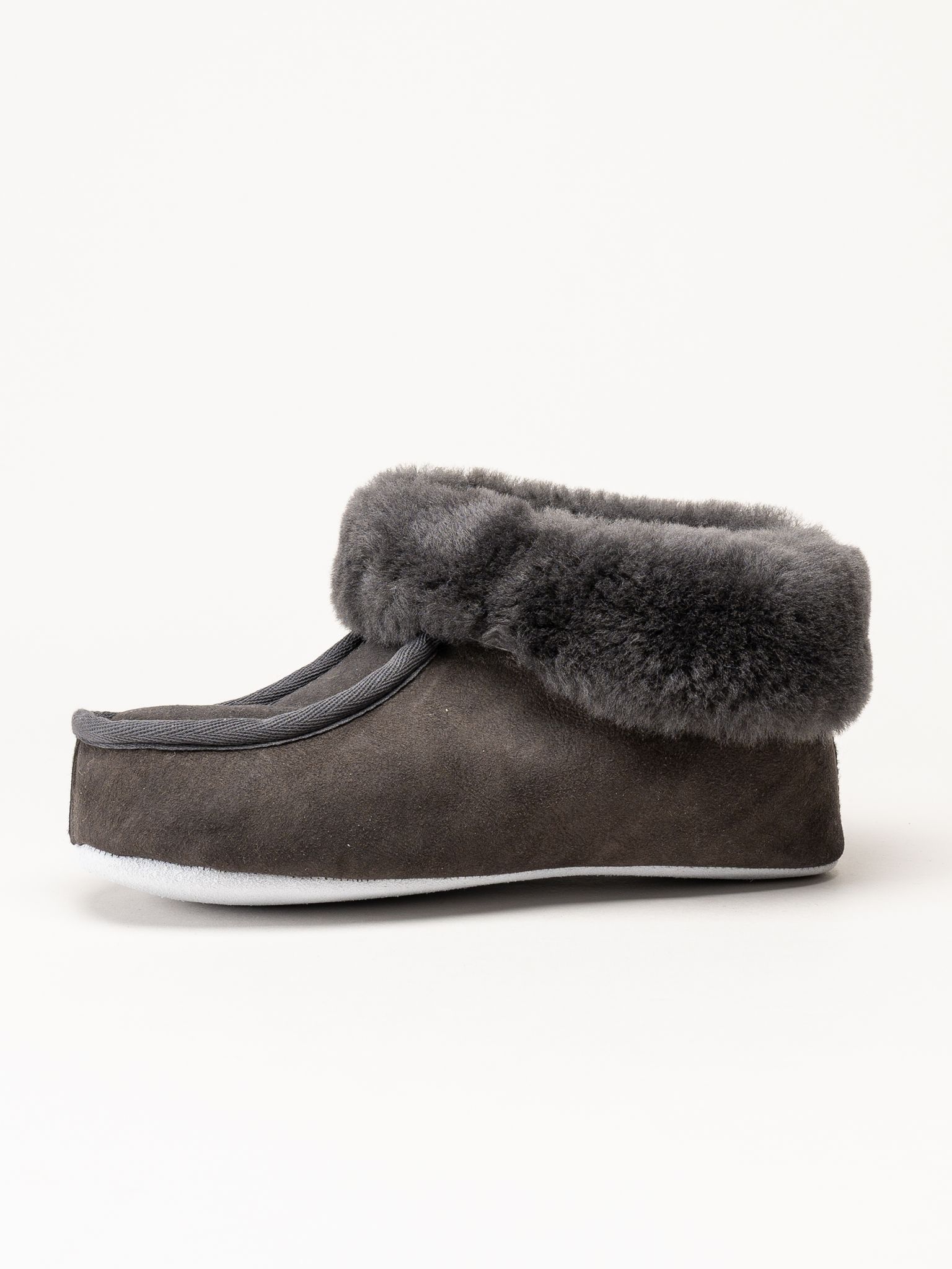 Shepherd - Moa - Grå fårskinnstofflor