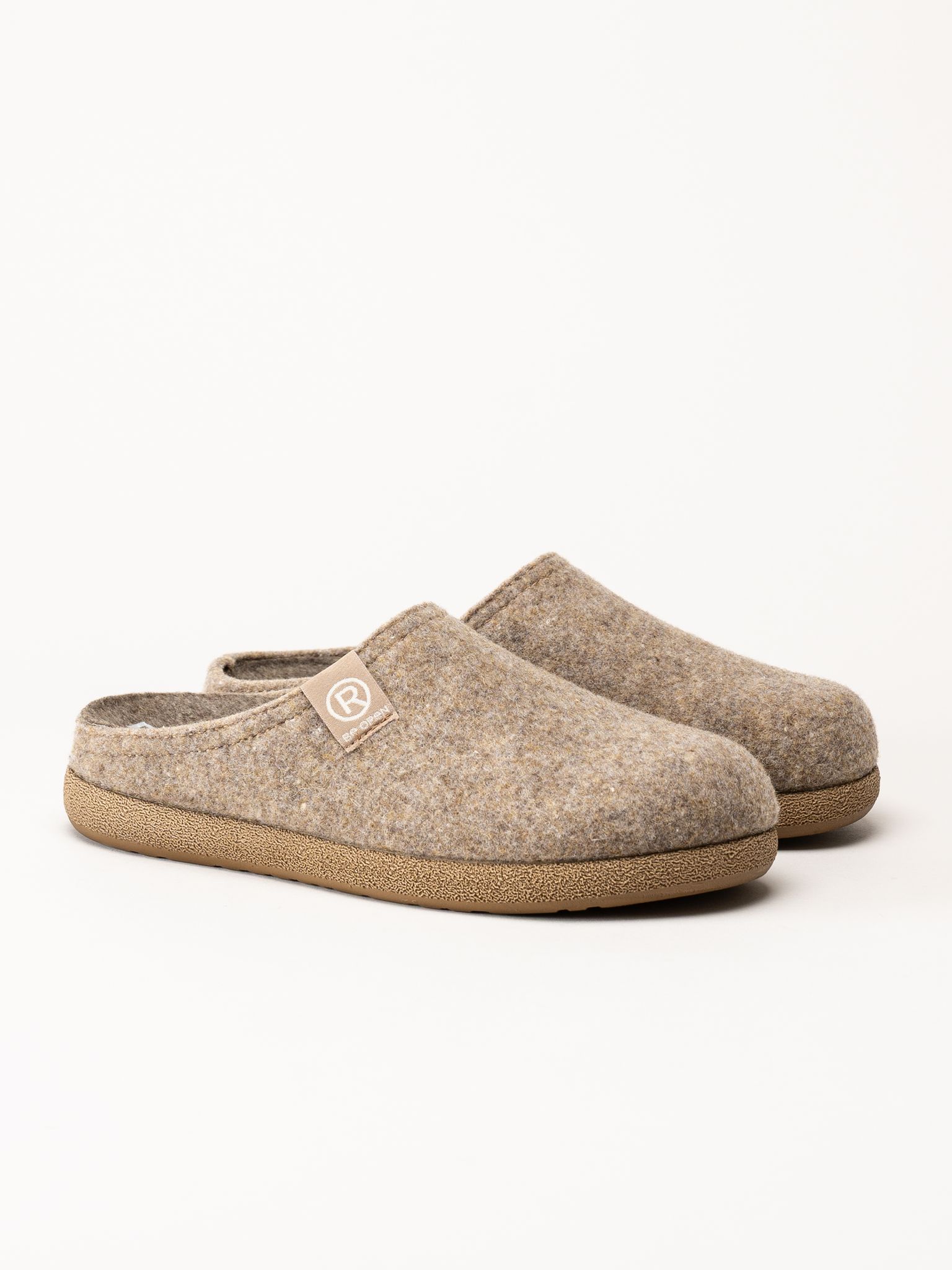 Rohde - Tortora - Beige ulltofflor