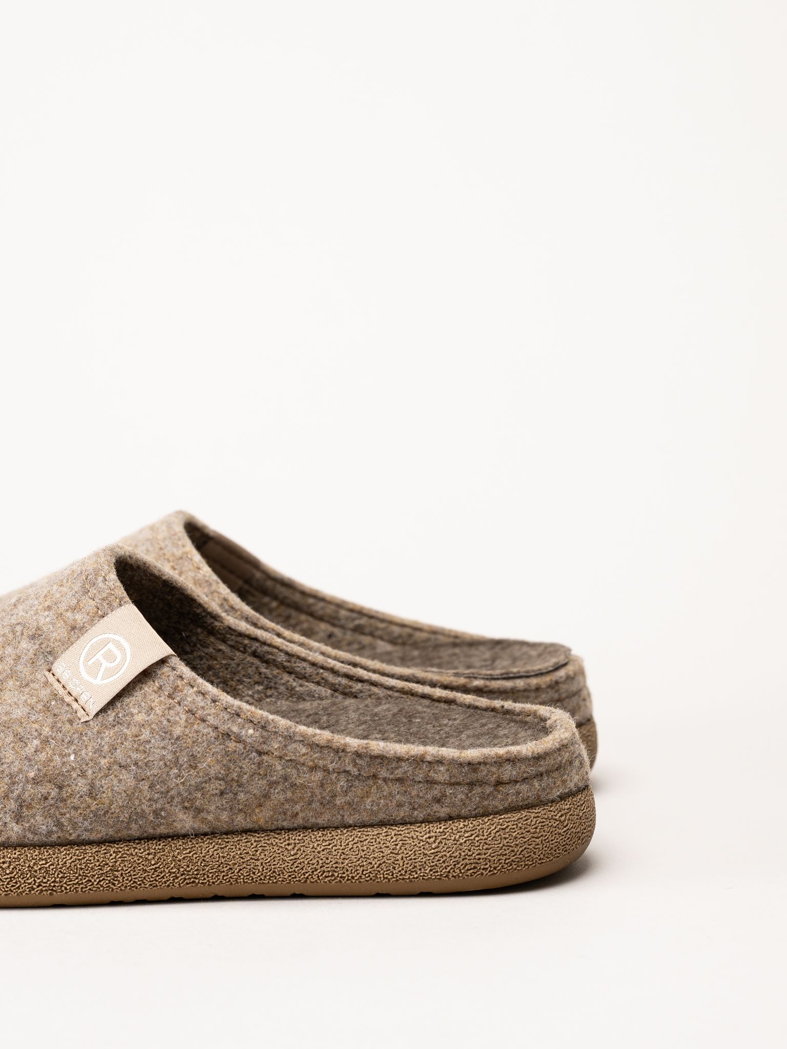 Rohde - Tortora - Beige ulltofflor