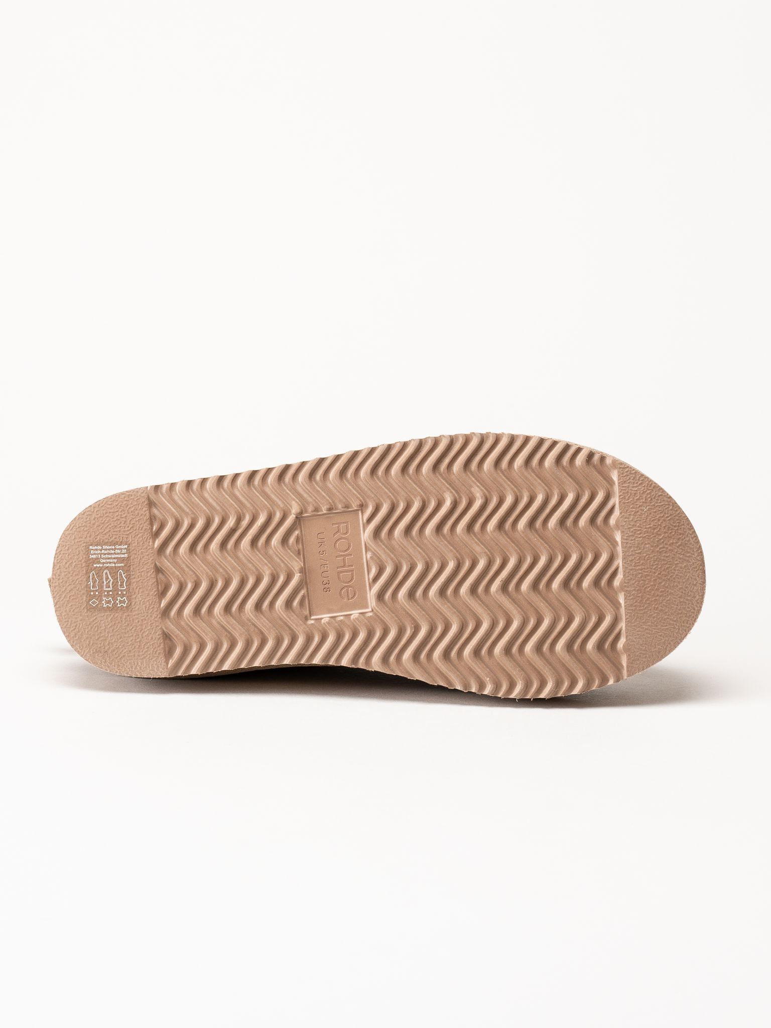 Rohde - Beige fårskinnstofflor