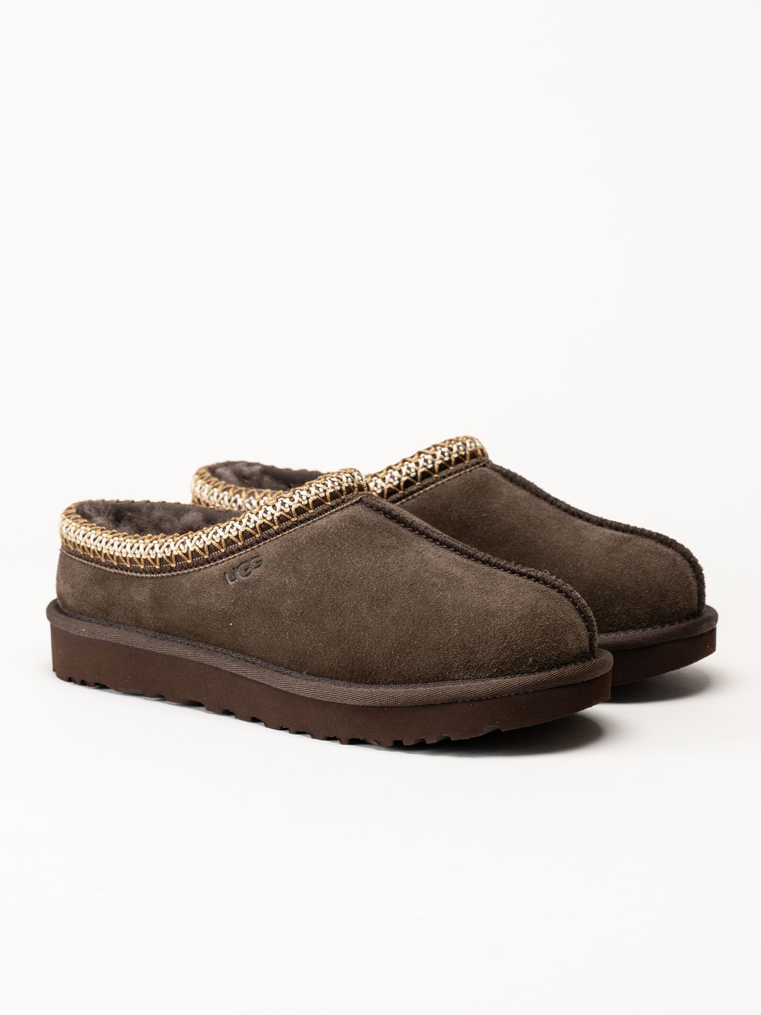 UGG - Tasman II - Mörkbruna fodrade tofflor