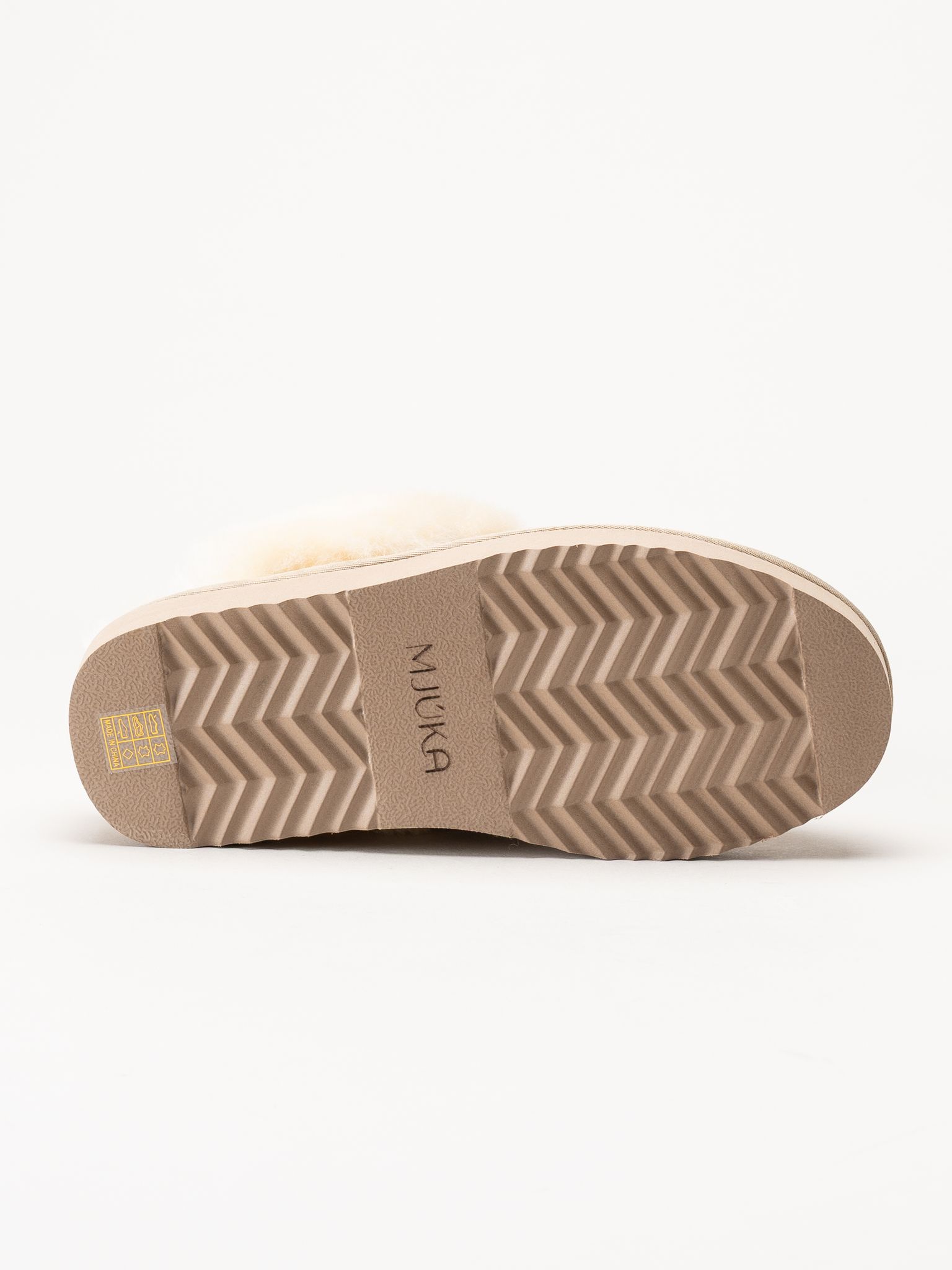 Mjuka - Astrid - Beige slip in tofflor