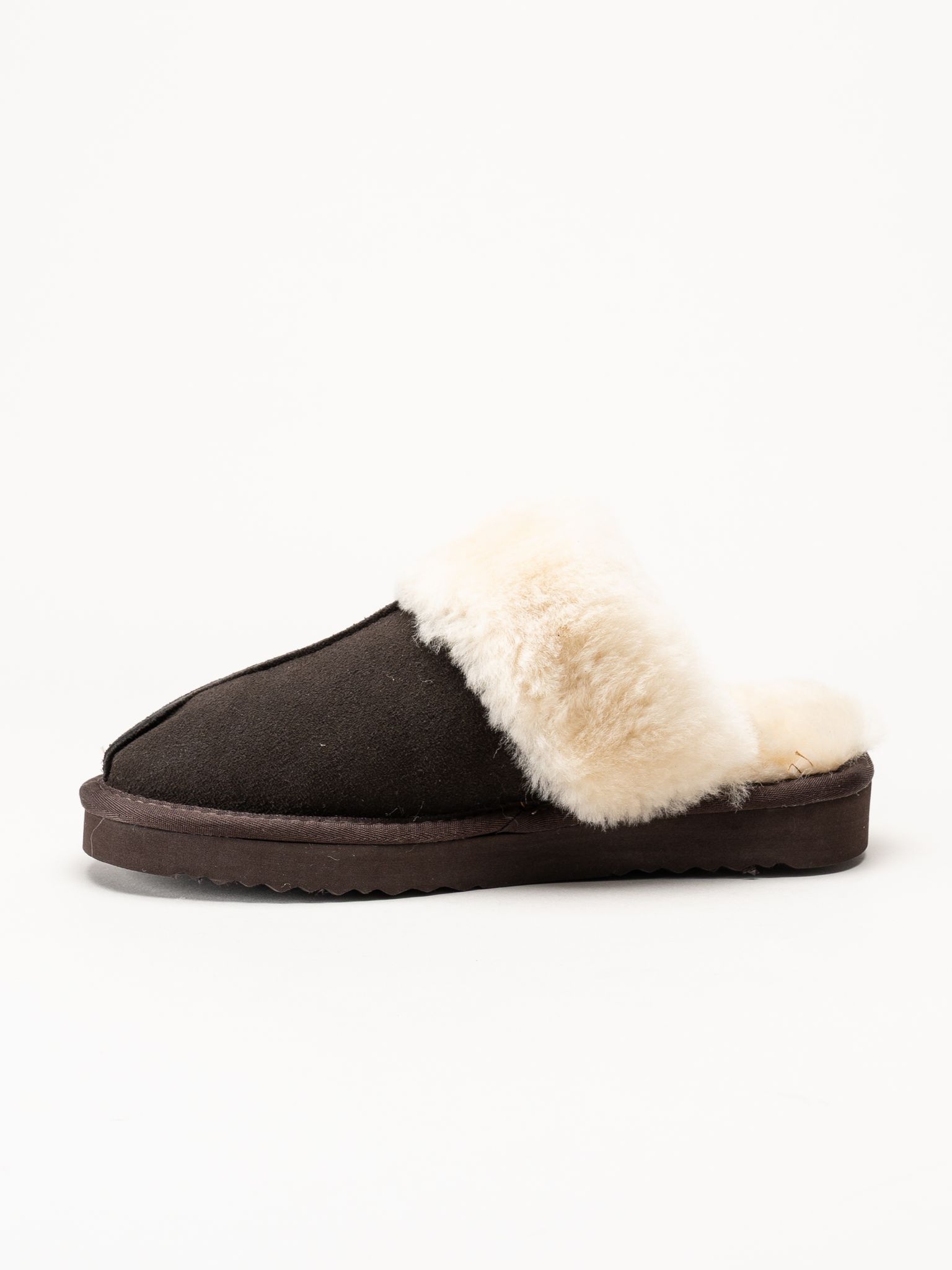 Mjuka - Astrid - Mörkbruna slip in tofflor