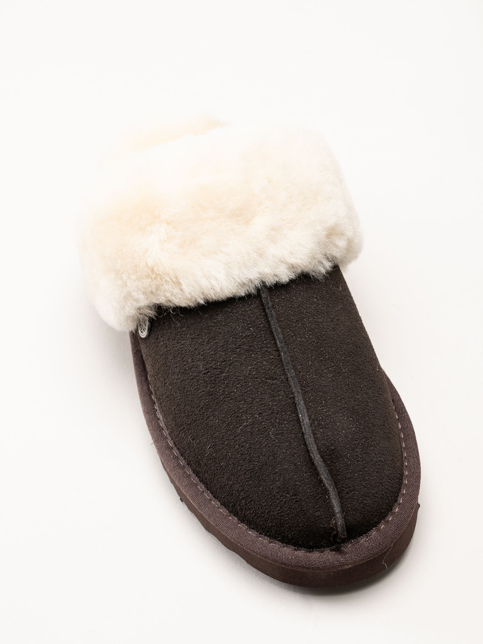 Mjuka - Astrid - Mörkbruna slip in tofflor
