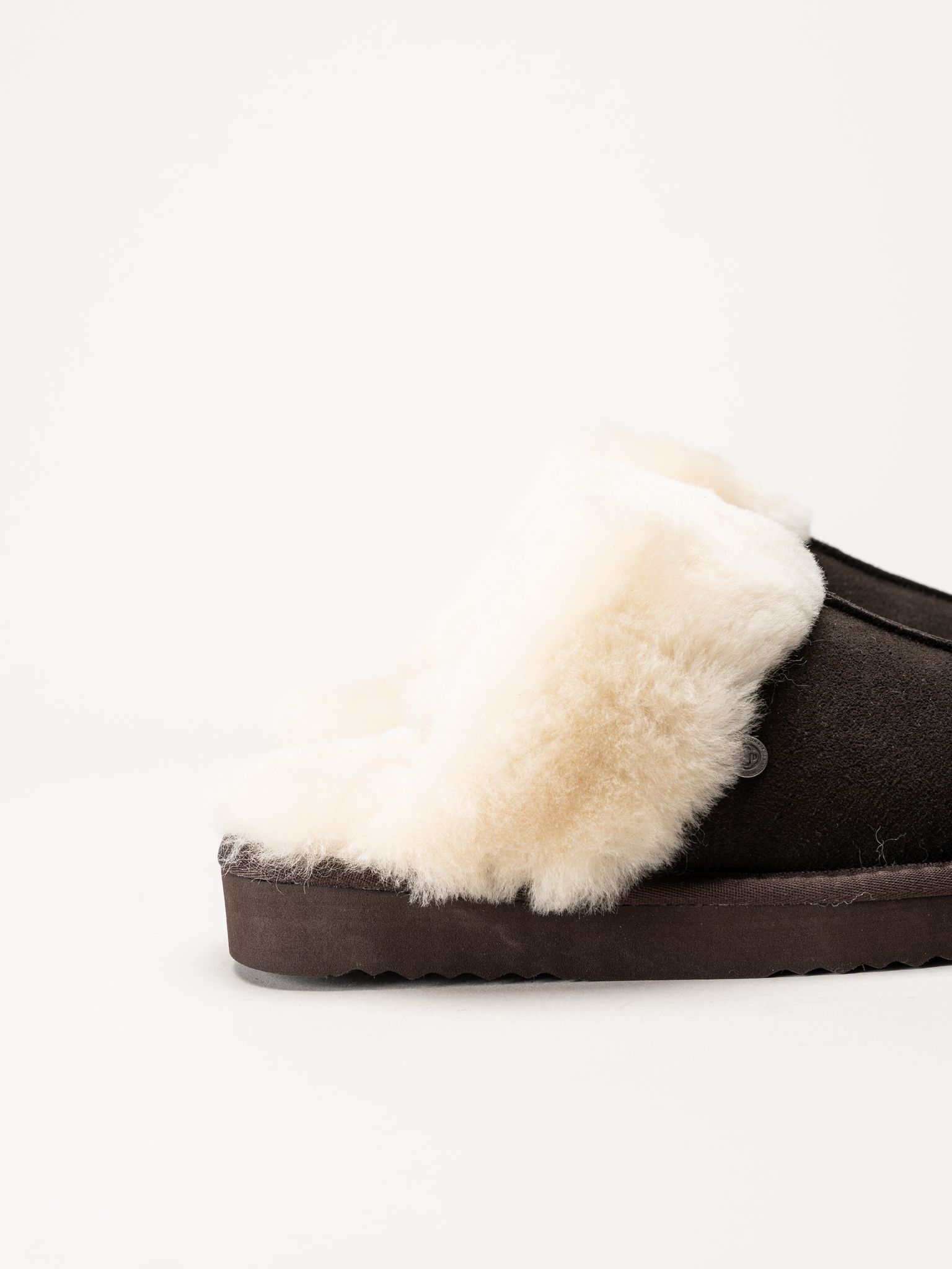 Mjuka - Astrid - Mörkbruna slip in tofflor