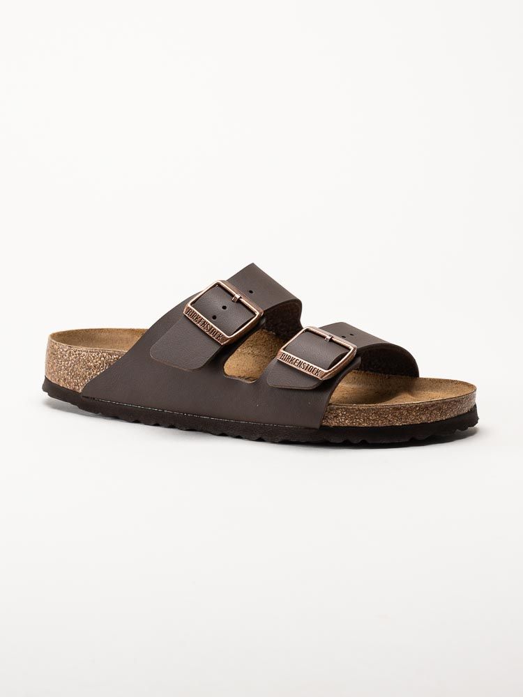 Birkenstock - Arizona Birkoflor - Mörkbruna slip in sandaler