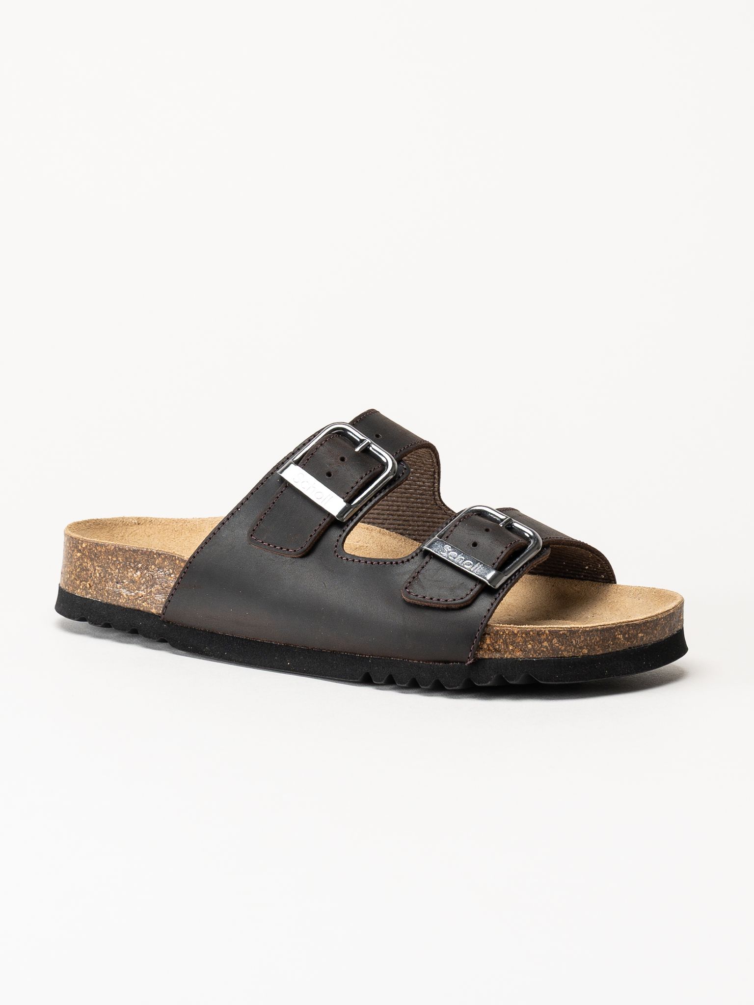 Scholl - Malaren - Mörkbruna slip in sandaler