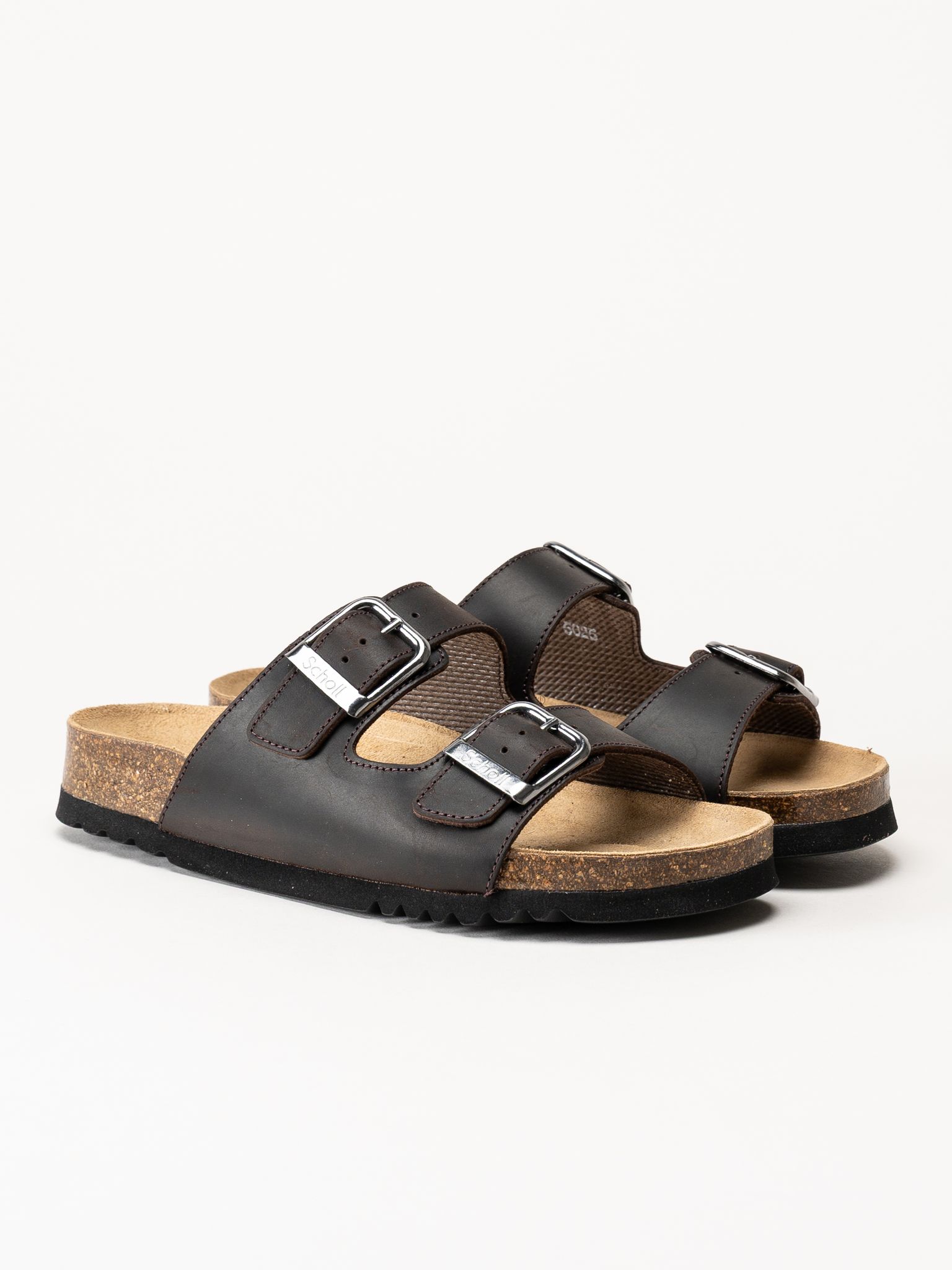 Scholl - Malaren - Mörkbruna slip in sandaler
