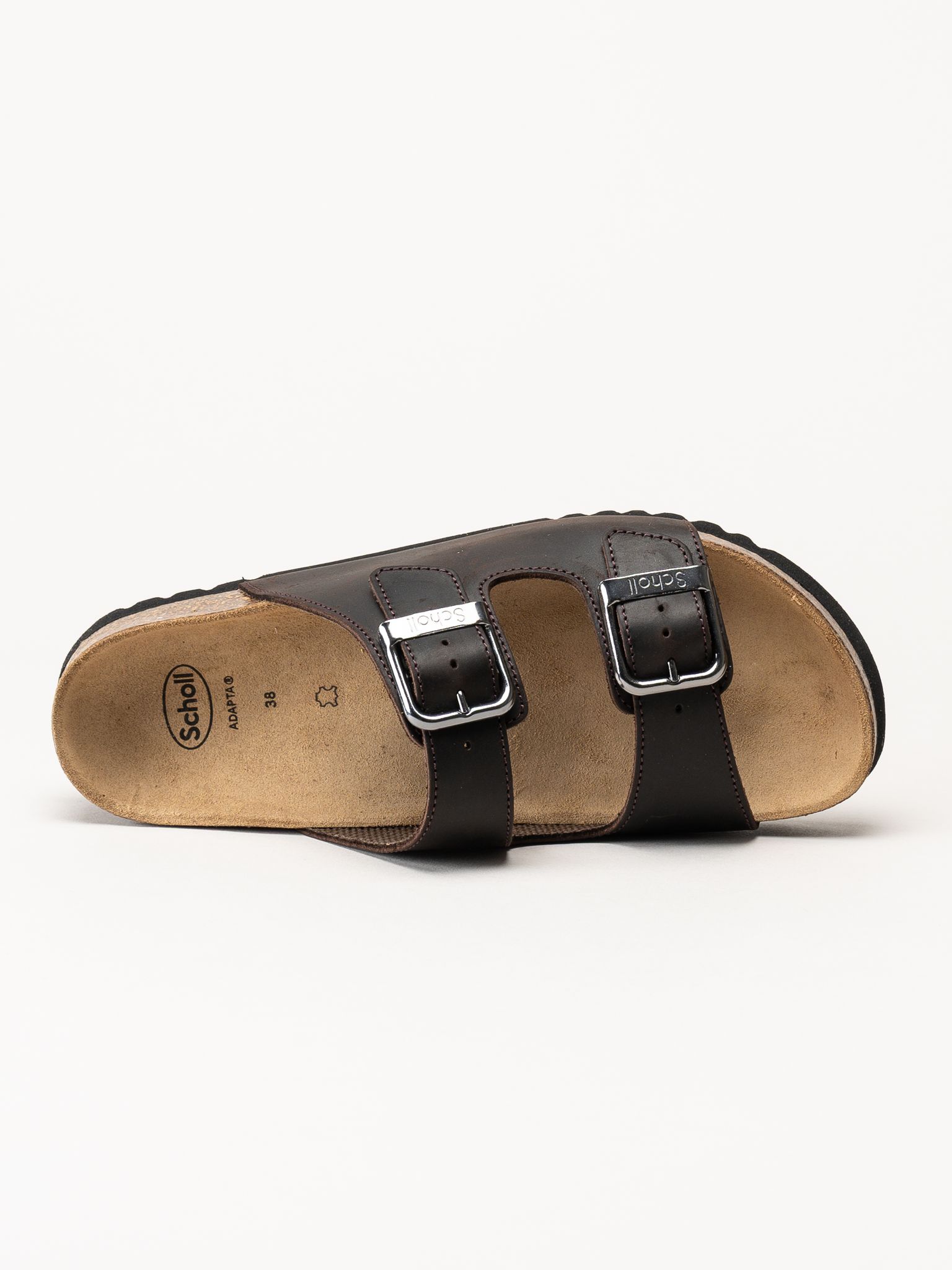 Scholl - Malaren - Mörkbruna slip in sandaler
