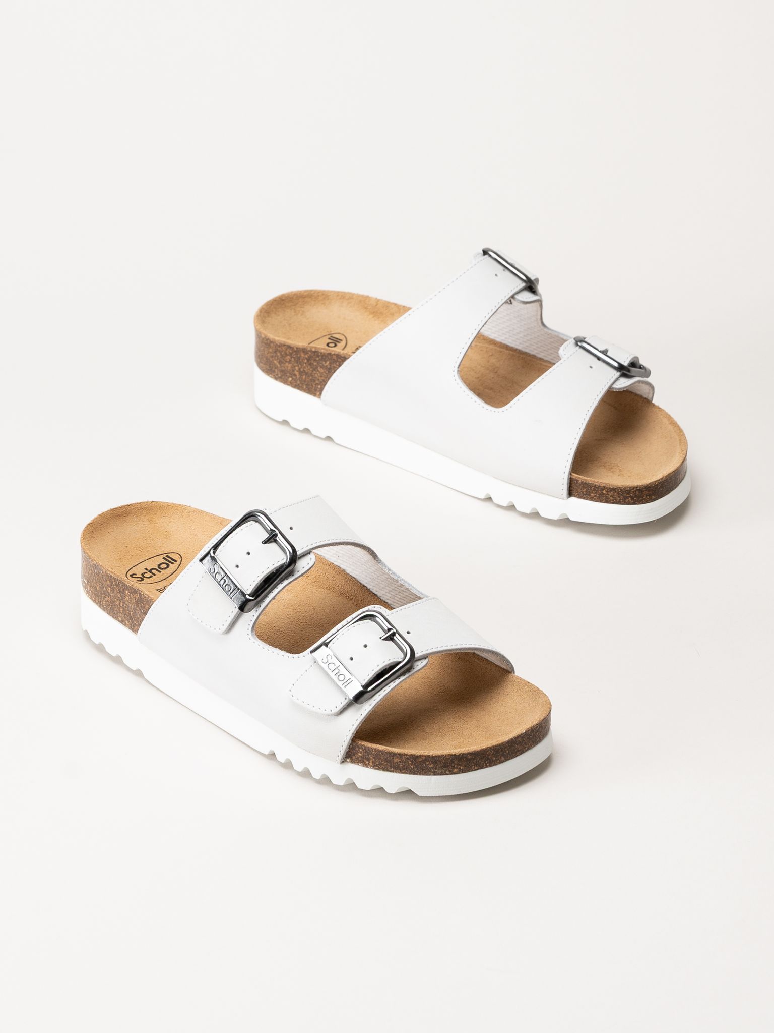 Scholl - Malaren - Vita slip in sandaler