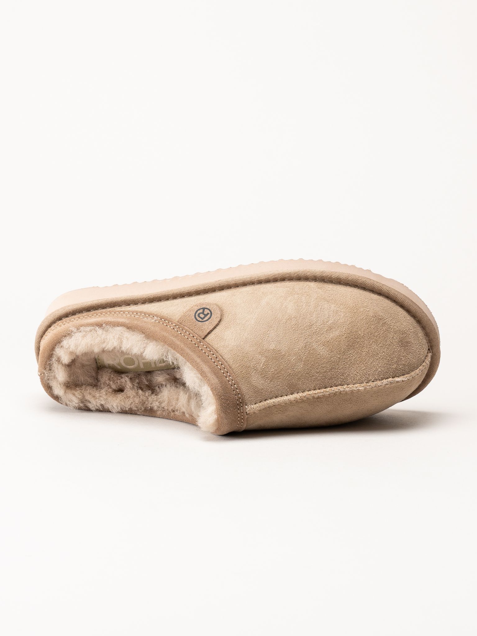Rohde - Beige slip in tofflor