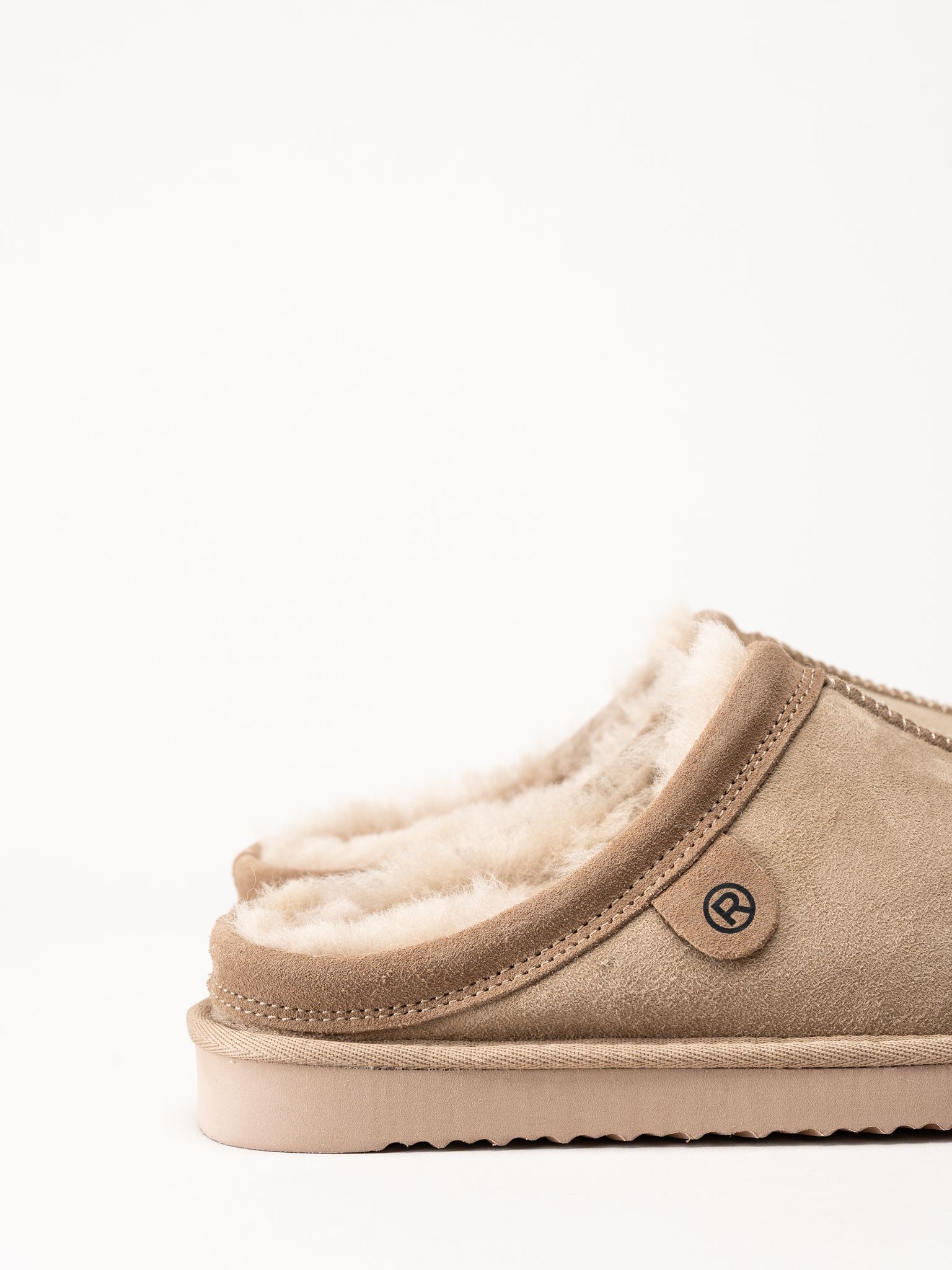 Rohde - Beige slip in tofflor