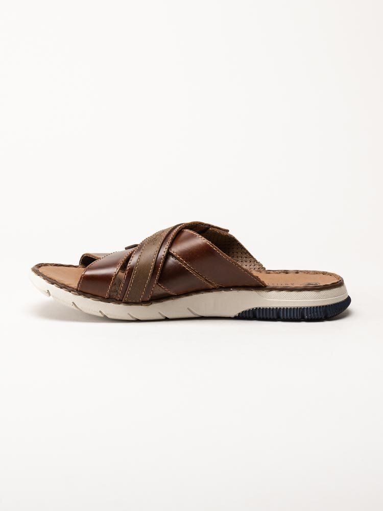 Rieker - Bruna slip in sandaler i skinn