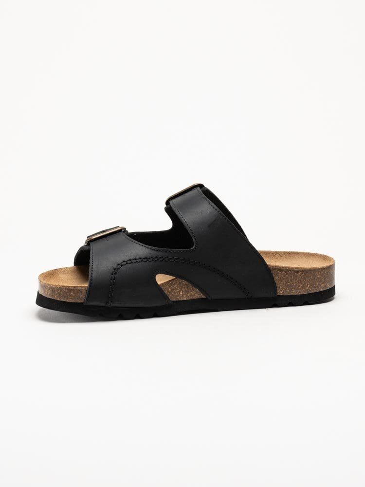 Scholl - Moldava AD - Svarta slip in sandaler i oljad nubuck