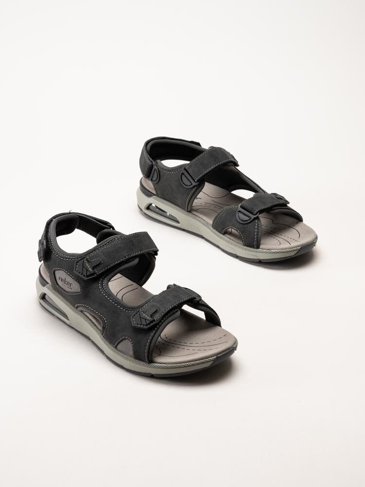 Rieker - Svarta sportiga sandaler