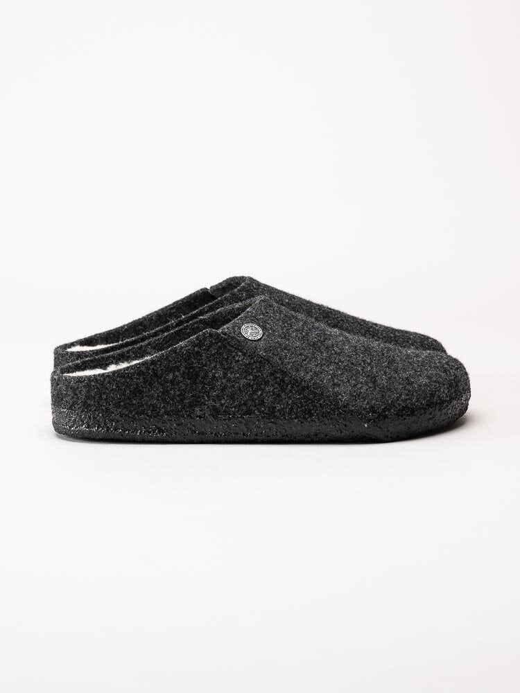 Birkenstock - Zermatt Wool Felt - Mörkgrå slip in tofflor i ull
