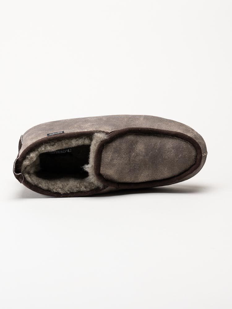 Shepherd - Malte - Bruna slip on fårskinnstofflor
