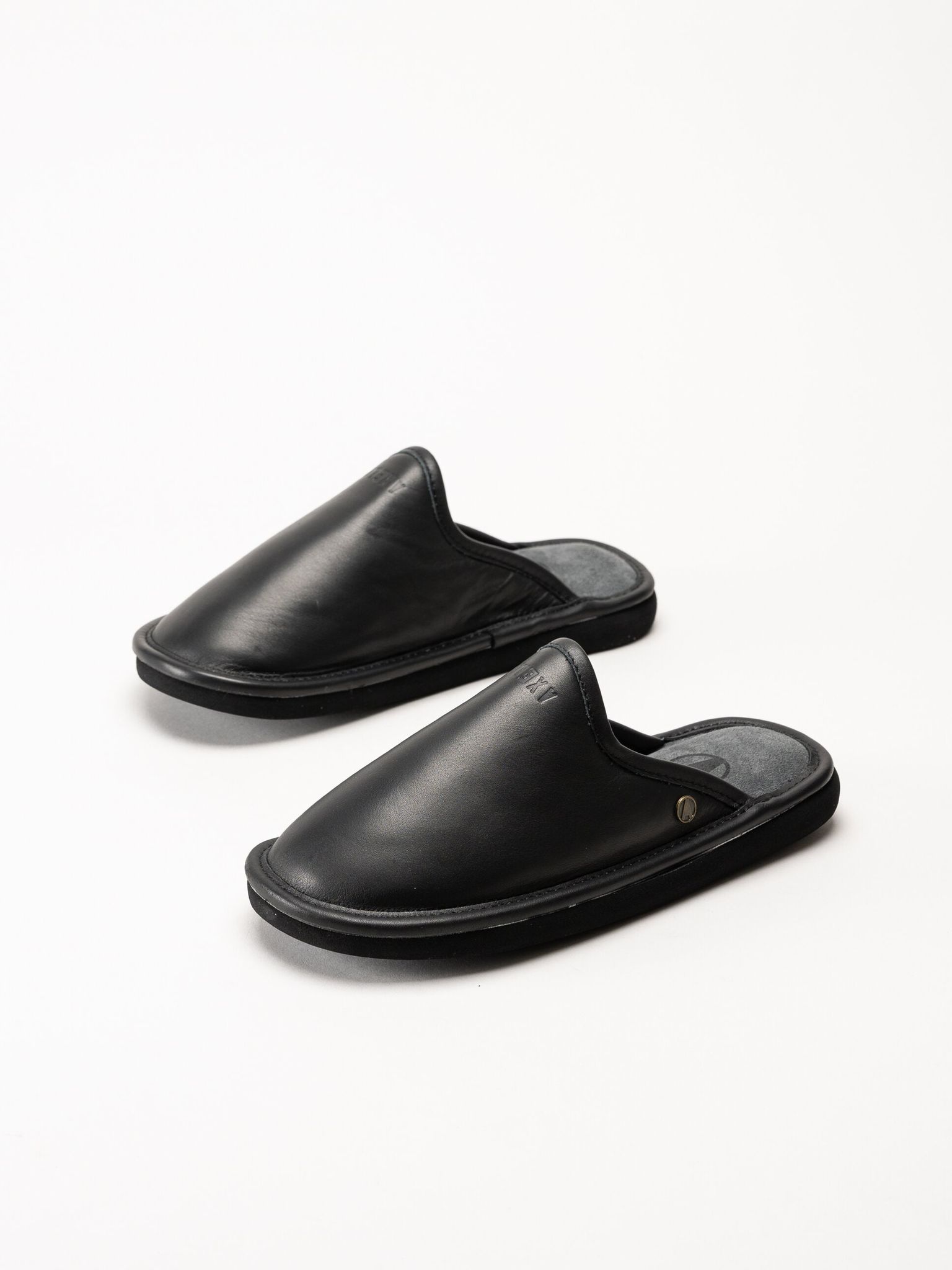 Axelda - Malaga - Svarta tofflor i skinn