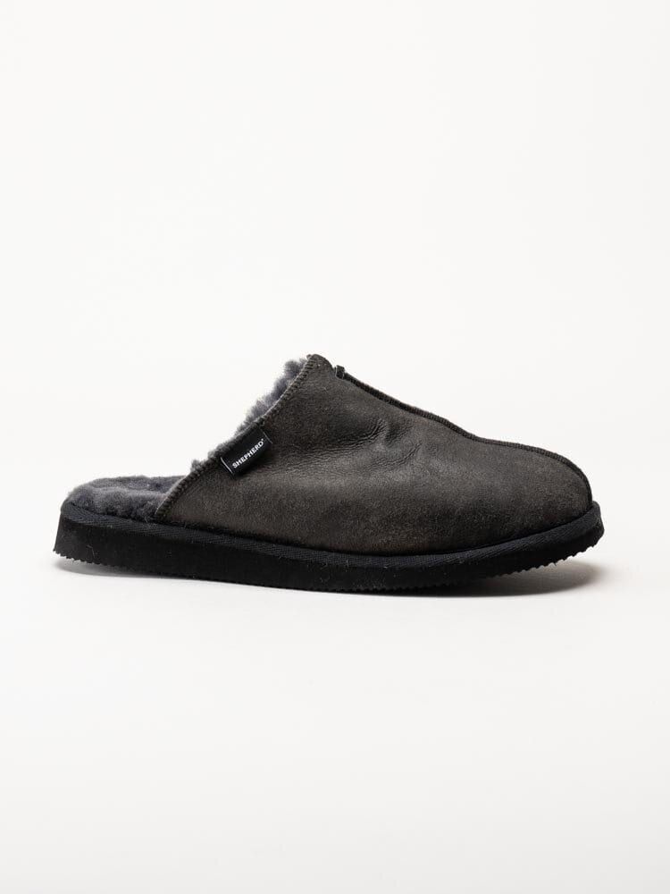 Shepherd - Hugo - Svarta slip in fårskinnstofflor