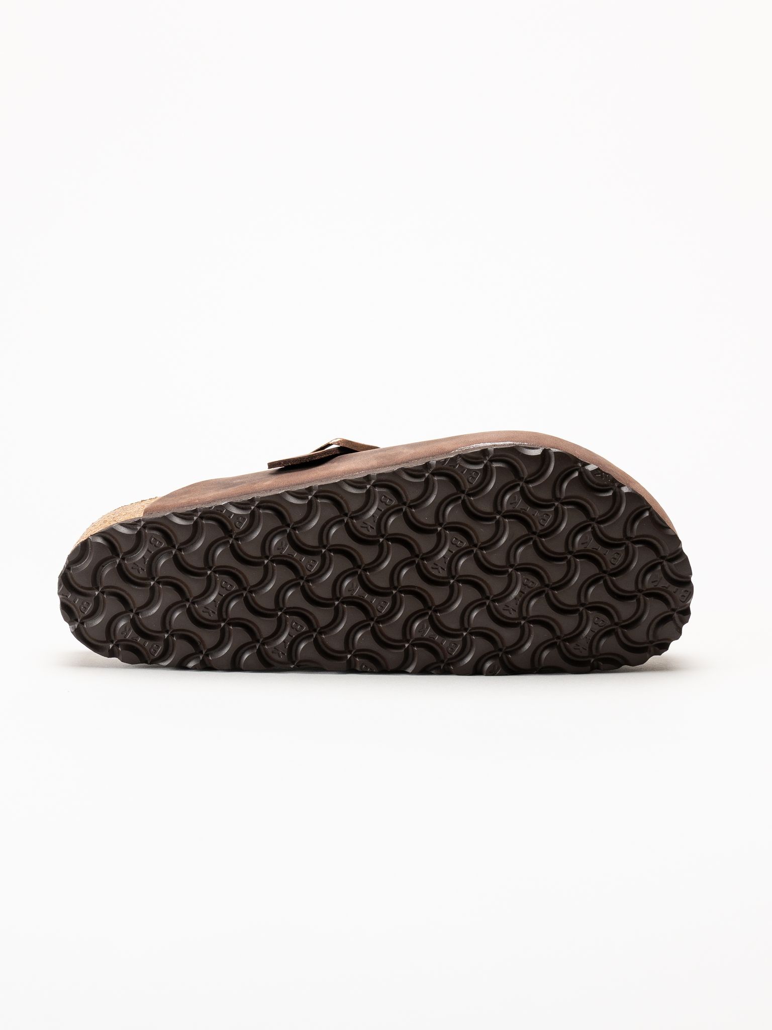 Birkenstock - Boston - Mörkbruna slip-in sandaler i oljat skinn