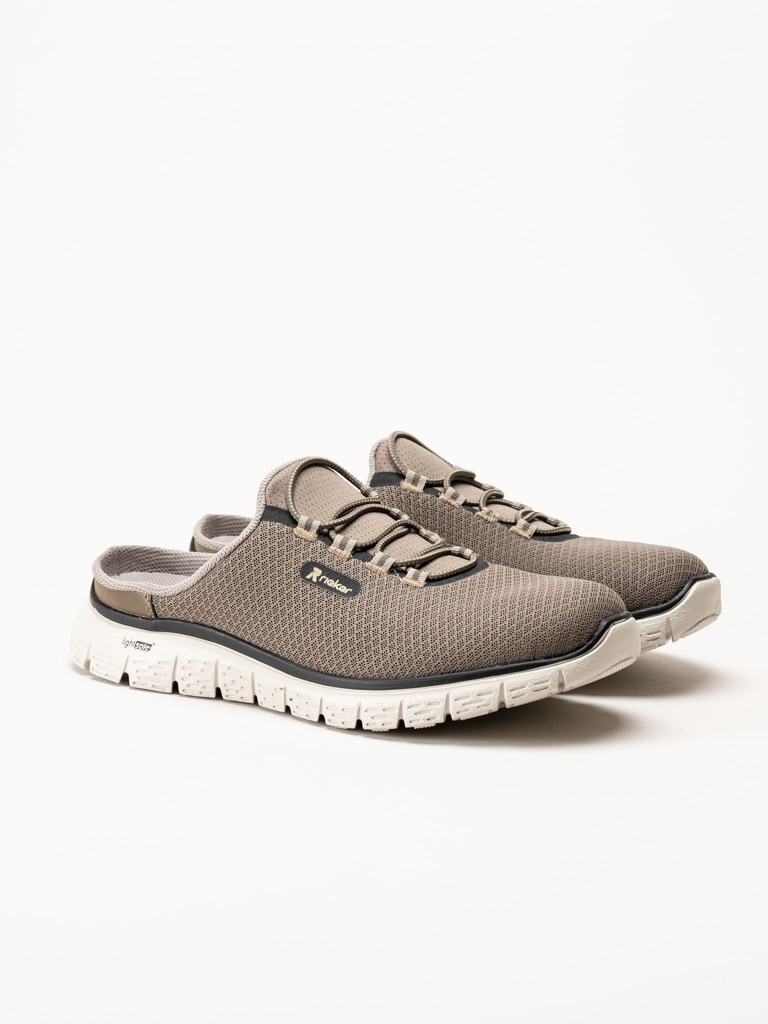 Rieker - Beige slip in sandal