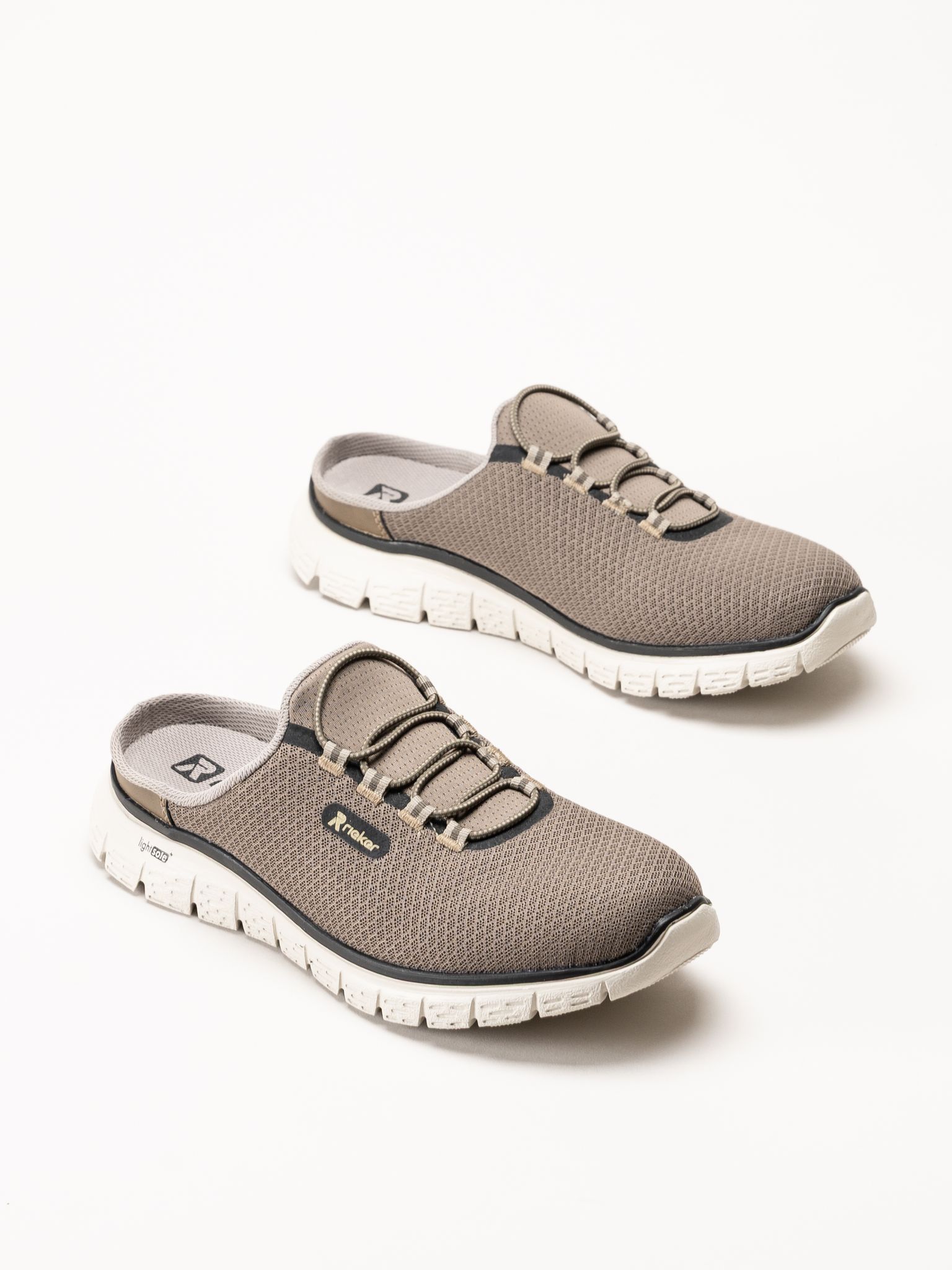 Rieker - Beige slip in sandal