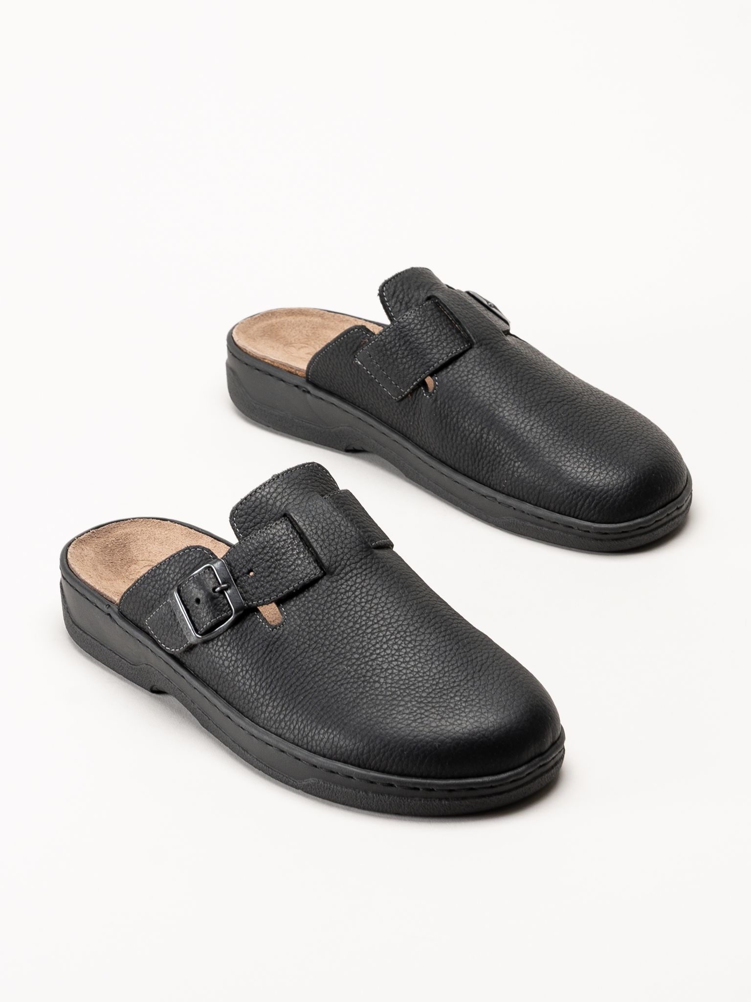 Rieker - Svarta tofflor