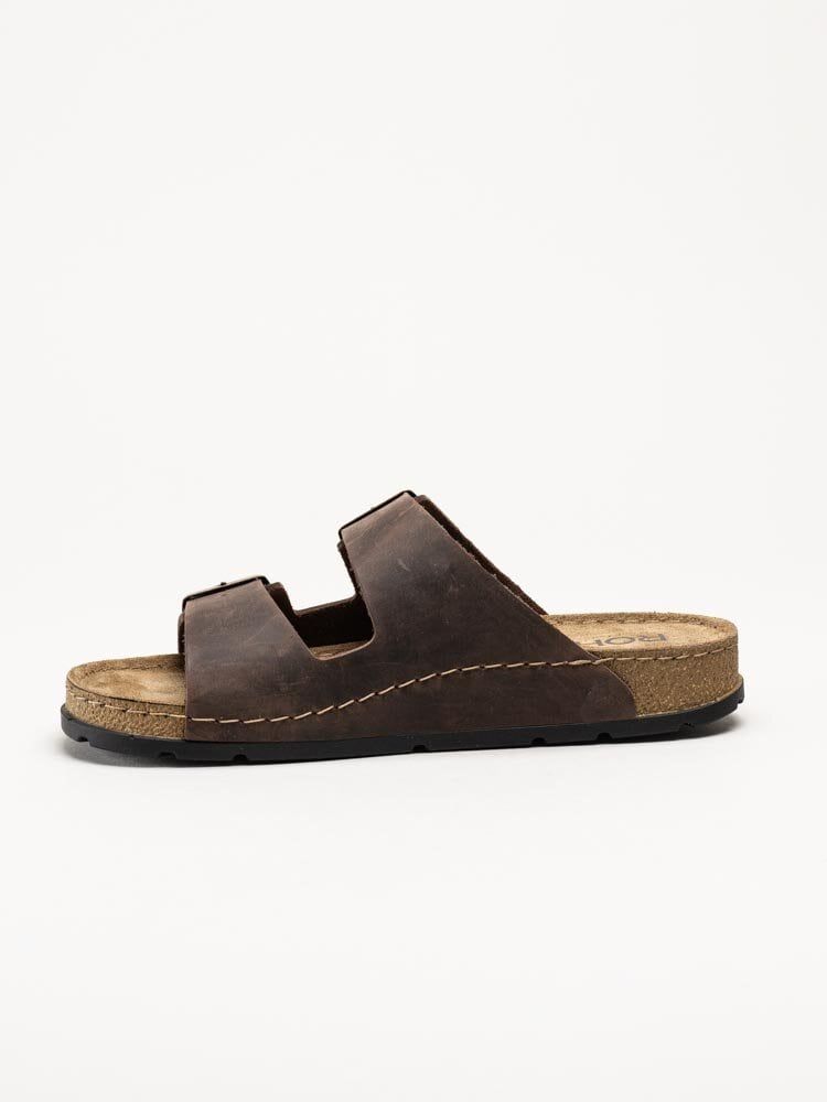 Rohde - H.Soave - Mörkbruna slip in sandaler