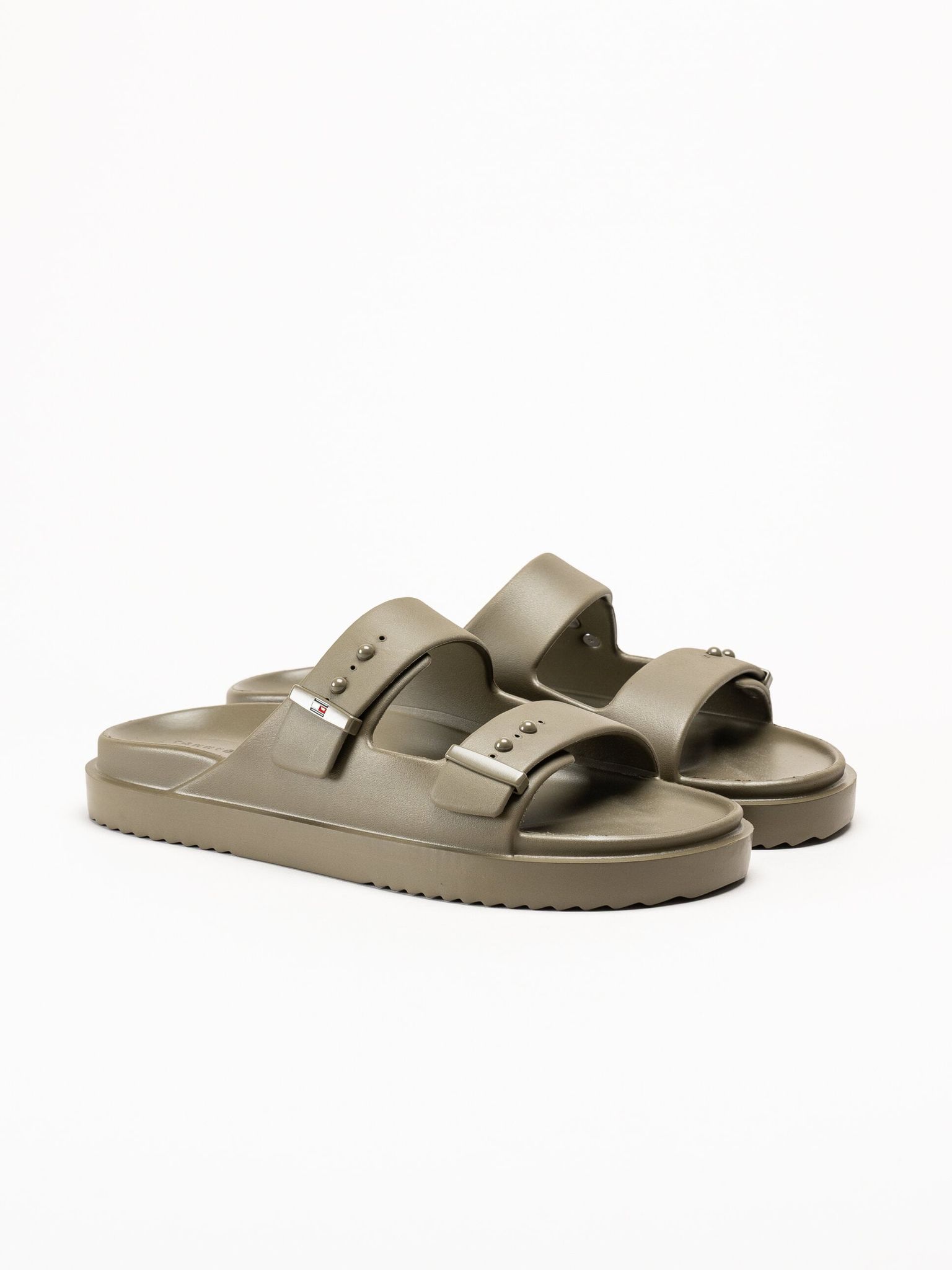 Tommy Hilfiger - Light Pool Slider - Gröna slip in sandaler