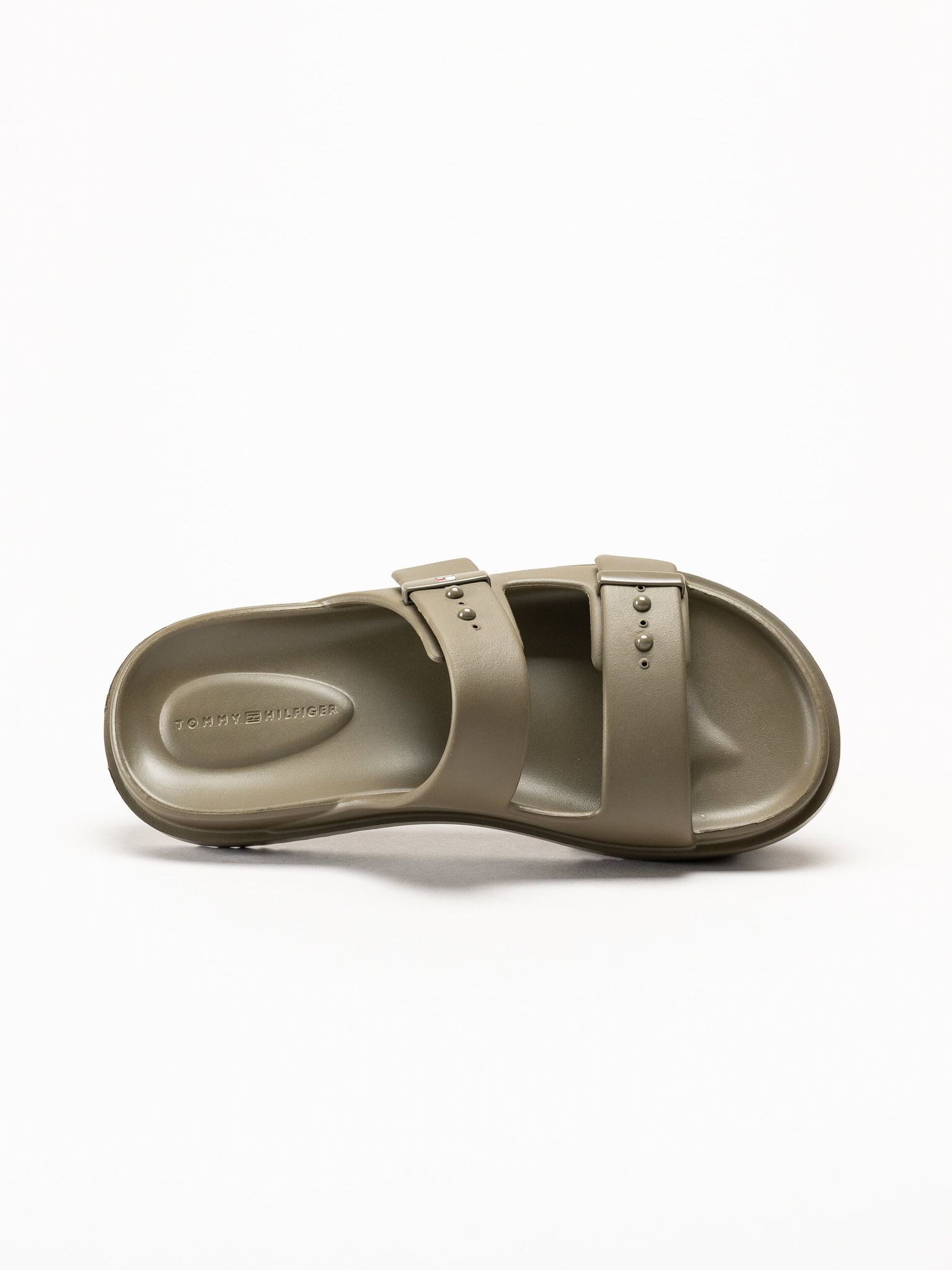 Tommy Hilfiger - Light Pool Slider - Gröna slip in sandaler