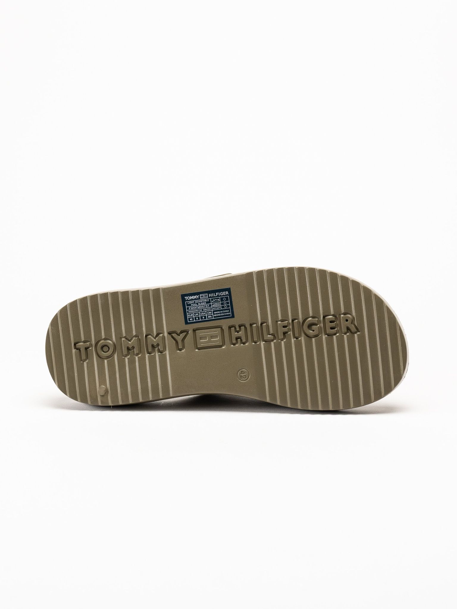 Tommy Hilfiger - Light Pool Slider - Gröna slip in sandaler