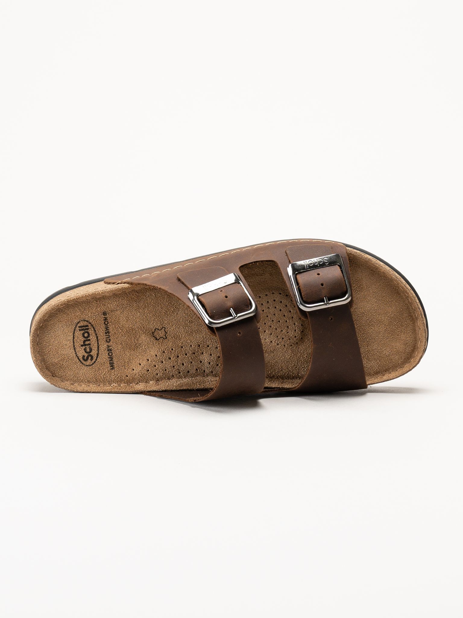 Scholl - Bora 2 Buckles - Mörkbruna sandaler