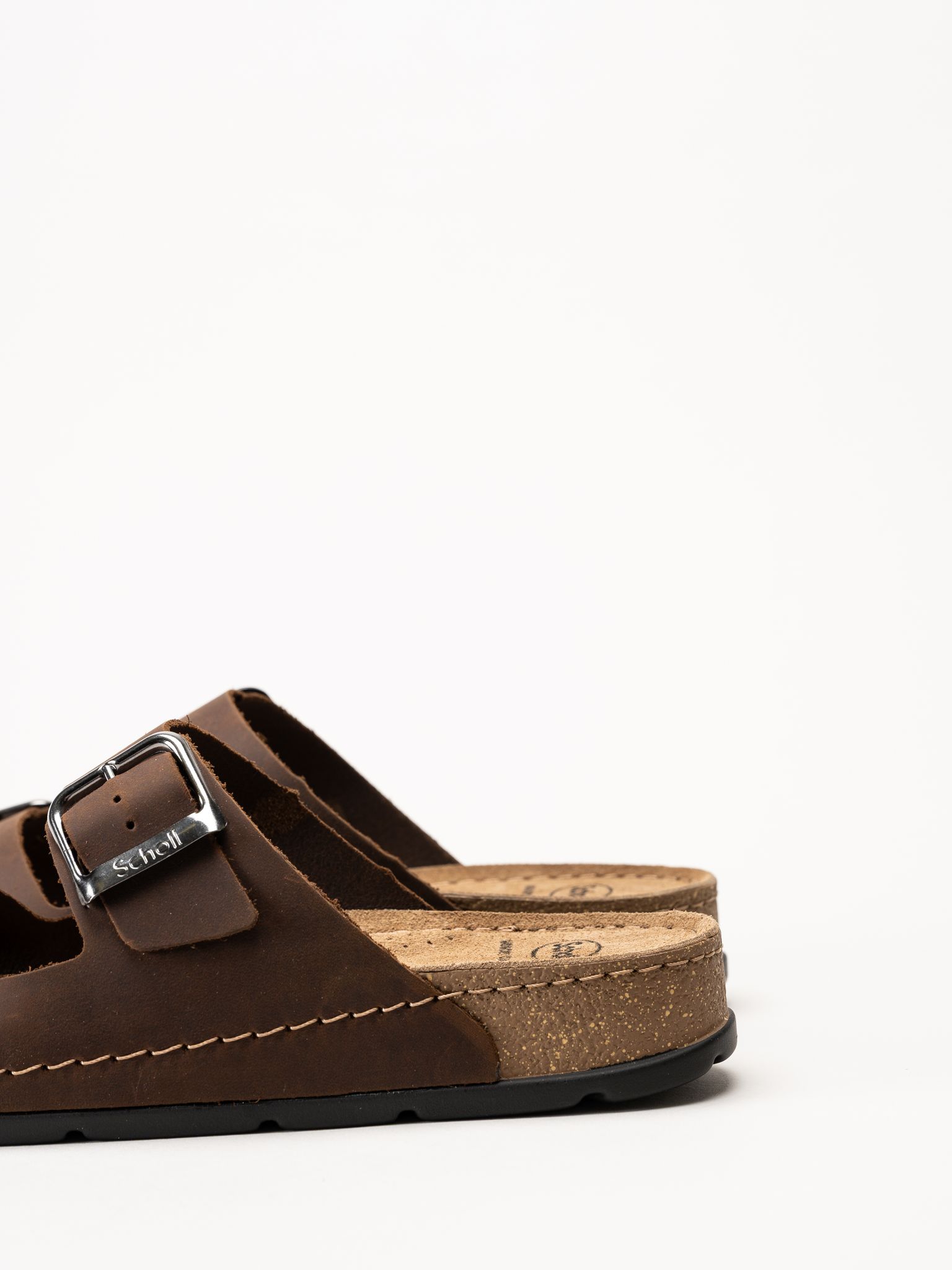 Scholl - Bora 2 Buckles - Mörkbruna sandaler