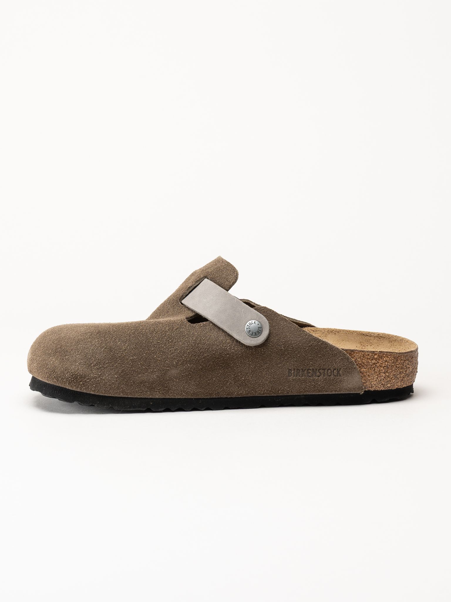 Birkenstock - Boston - Gråbruna slip-in sandaler