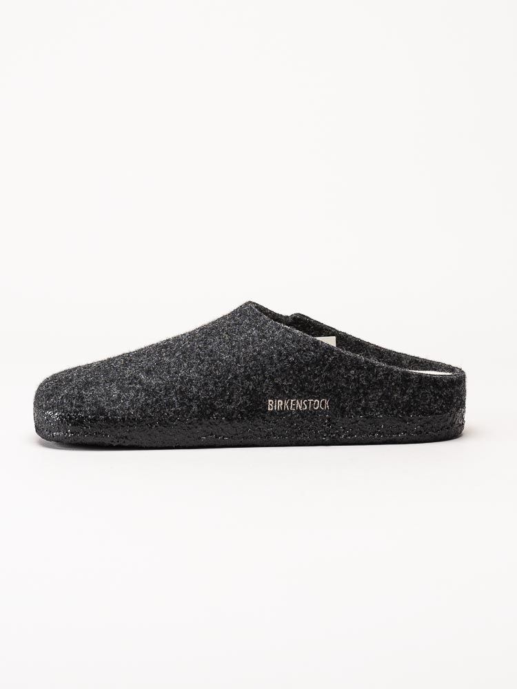 Birkenstock - Zermatt - Mörkgrå ulltofflor