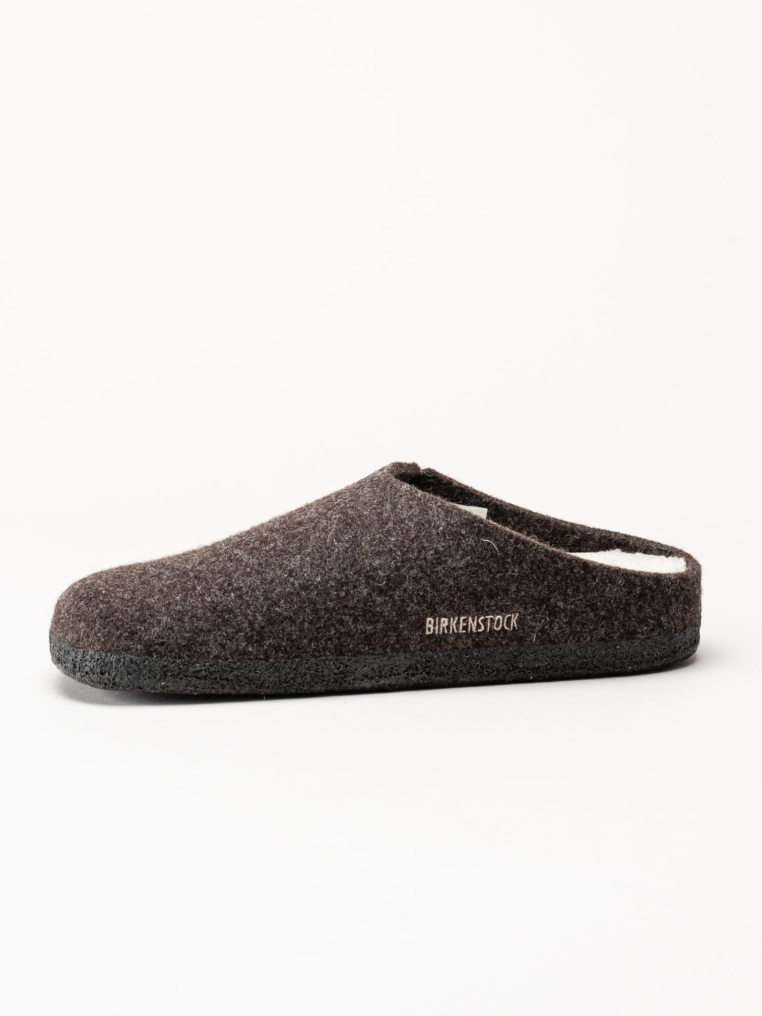 Birkenstock - Zermatt - Mörkbruna ulltofflor