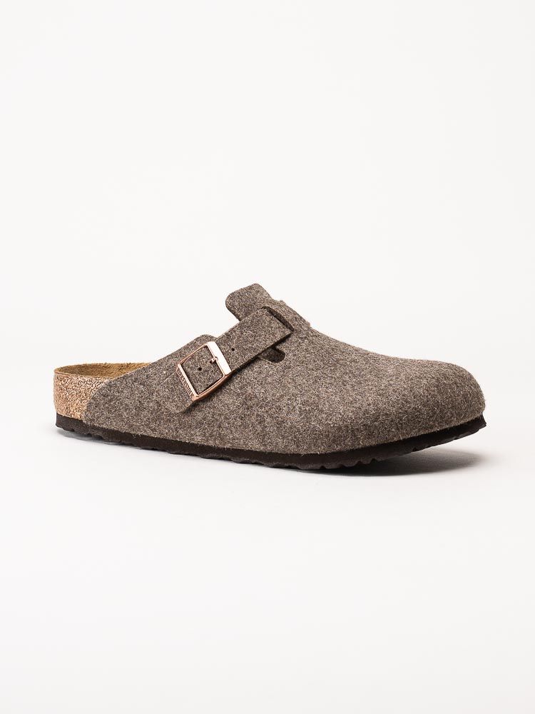 Birkenstock - Boston - Bruna ulltofflor
