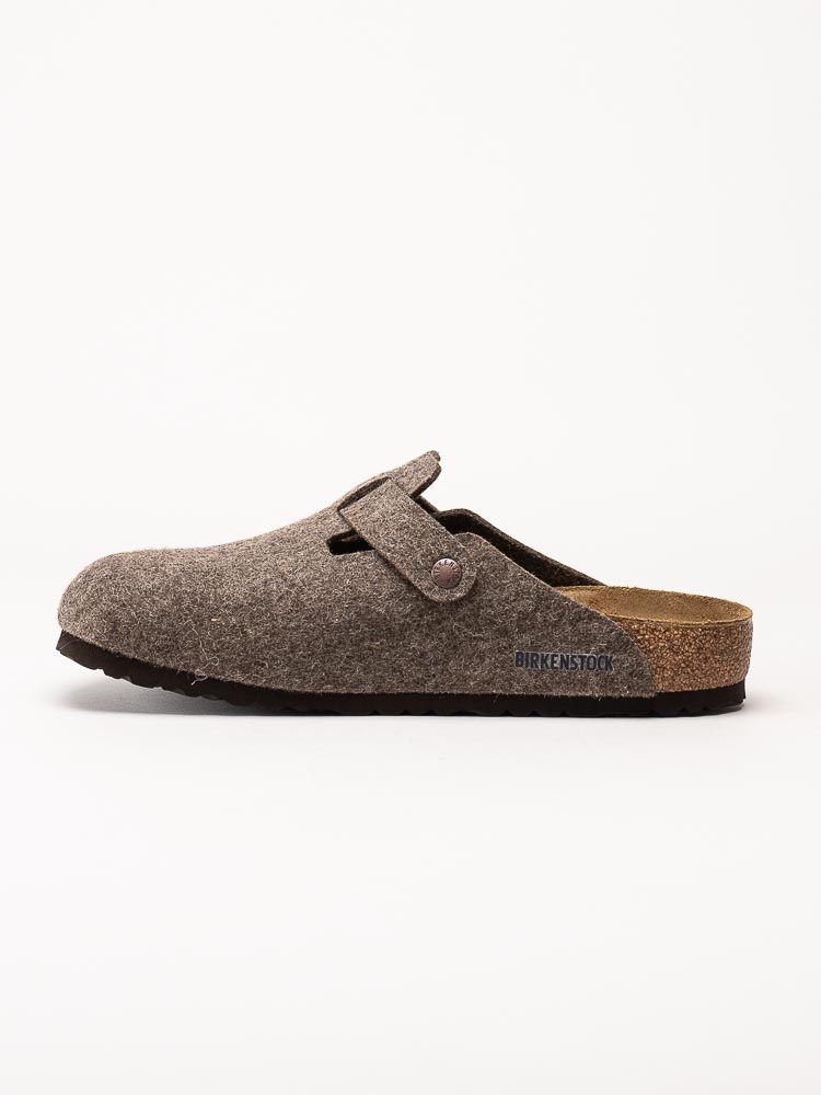 Birkenstock - Boston - Bruna ulltofflor