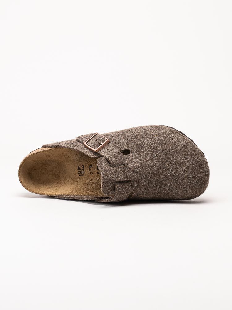Birkenstock - Boston - Bruna ulltofflor