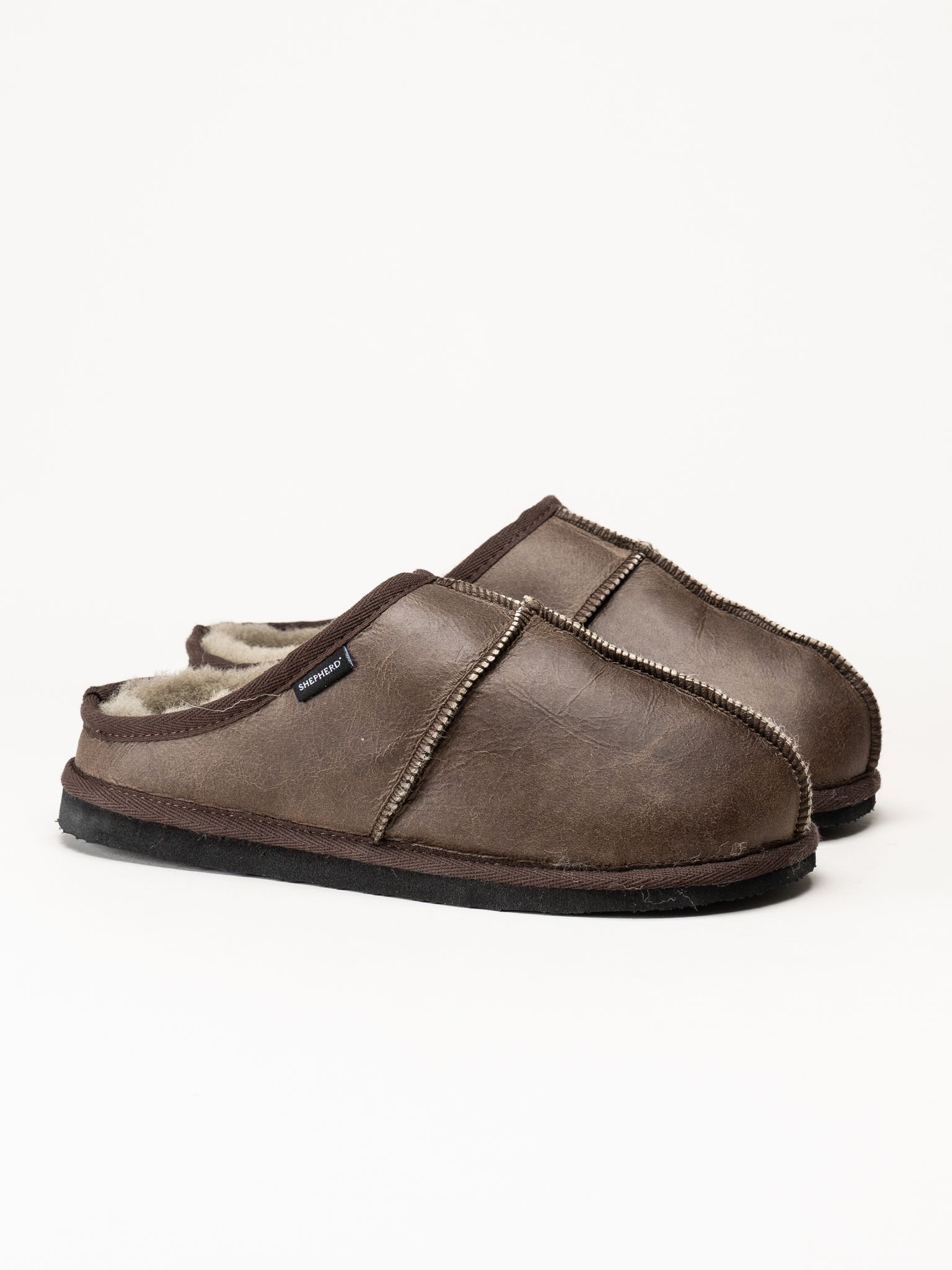 Shepherd - Bobo - Mörkbruna slip in tofflor