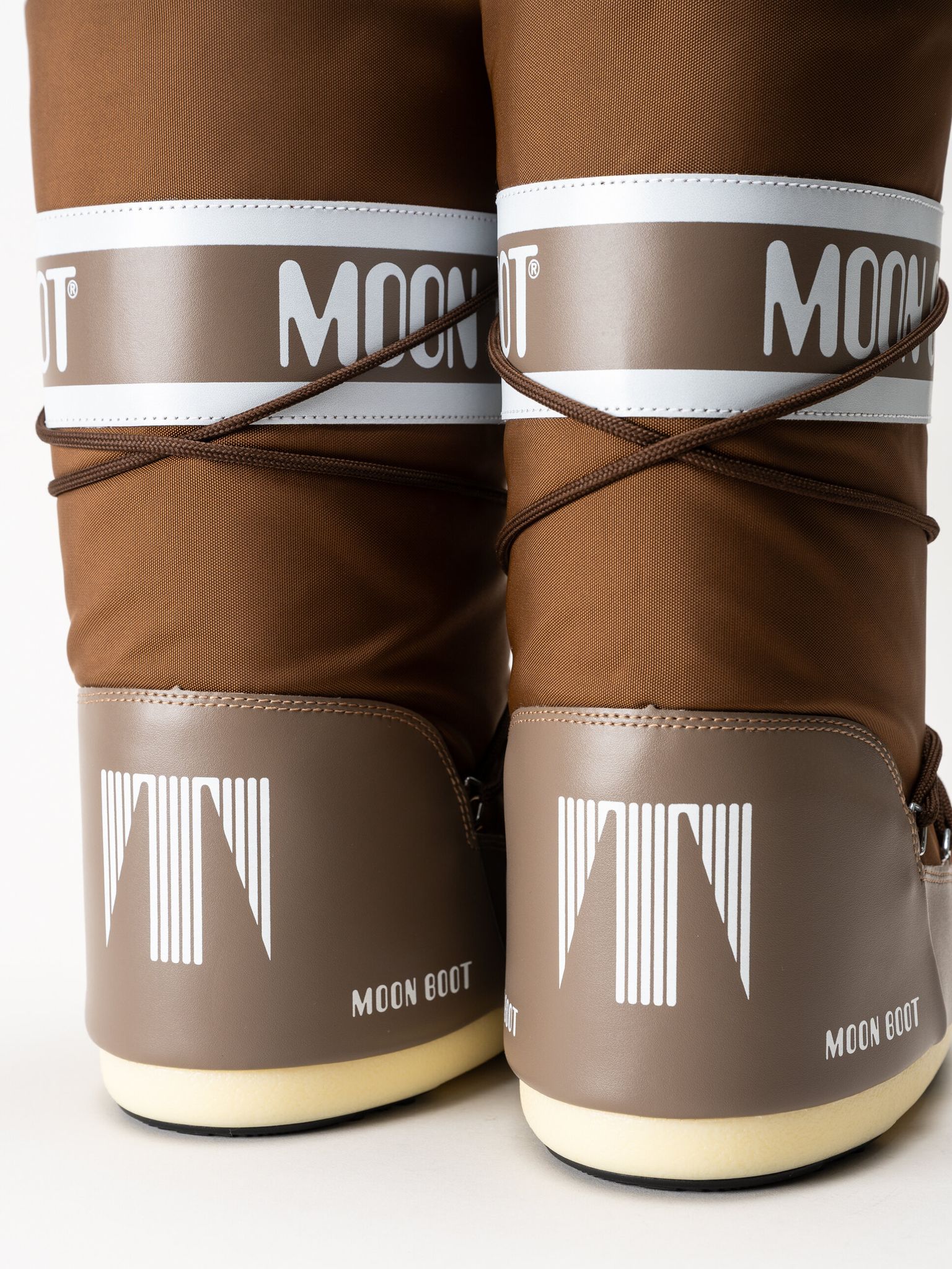 Moon Boot - Icon Nylon - Bruna höga klassiska vinterboots
