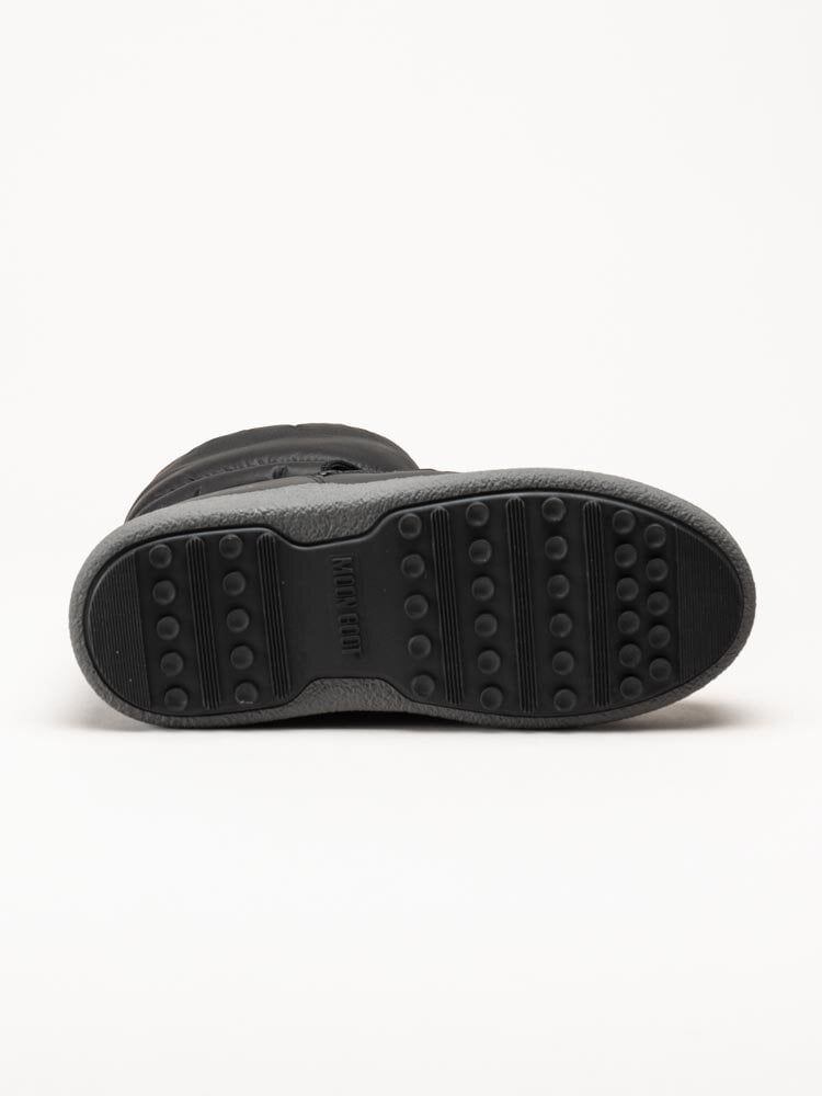 Moon Boot - MB LTRACK Low Nylon WP - Svarta boots i mjuk nylon