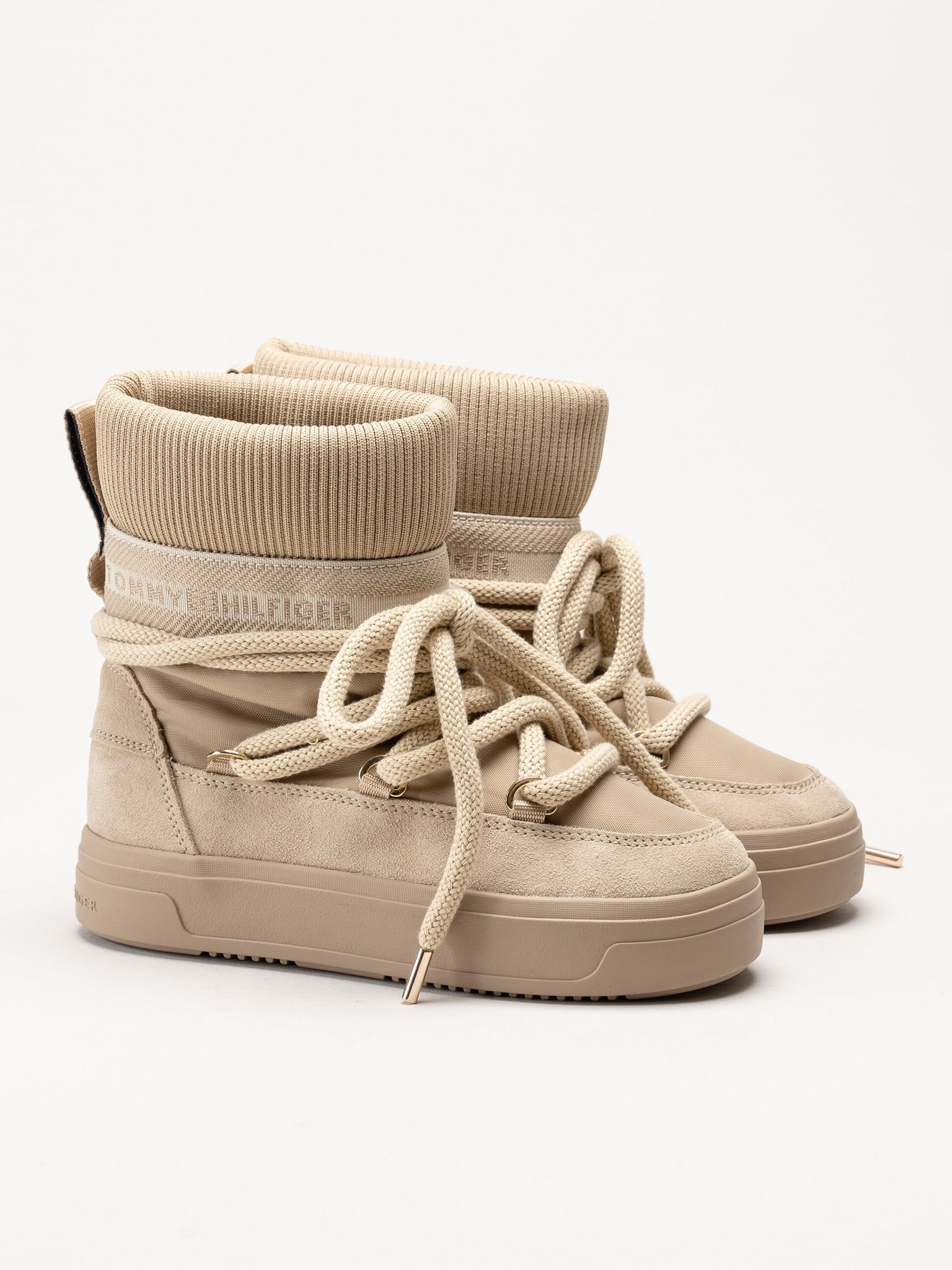Tommy Hilfiger - TommyTech Snowboot - Beige vinterboots