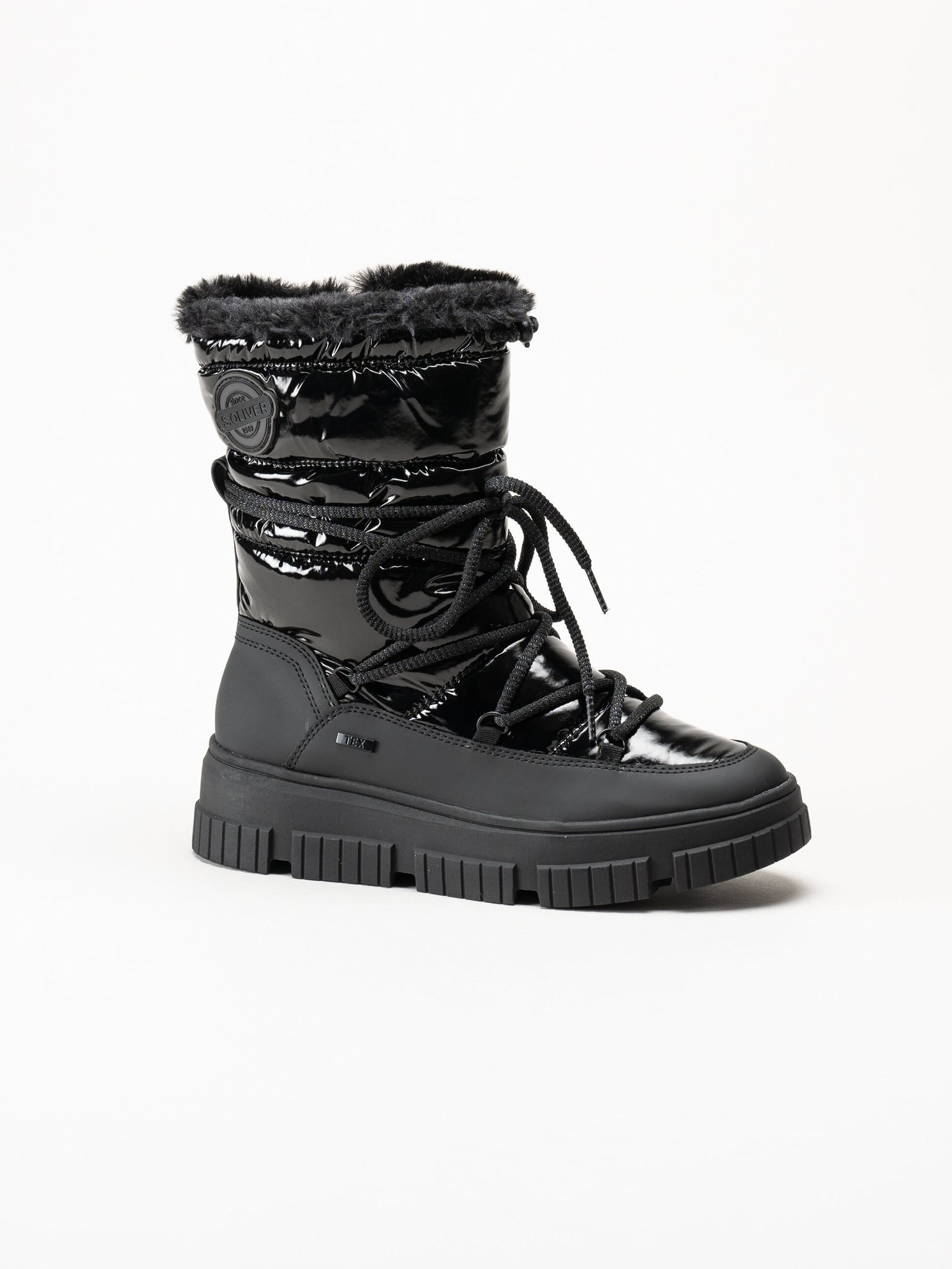 S.Oliver - Svarta fodrade boots