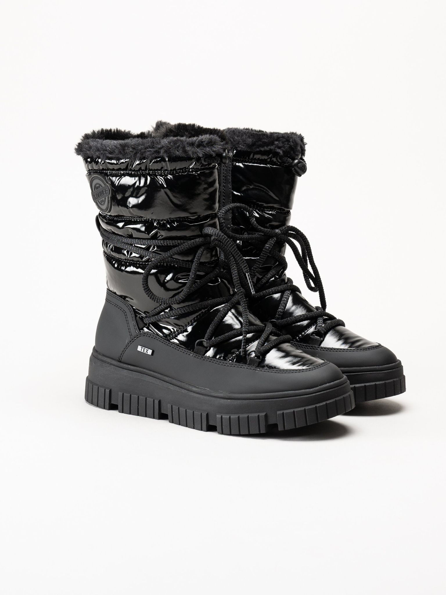 S.Oliver - Svarta fodrade boots