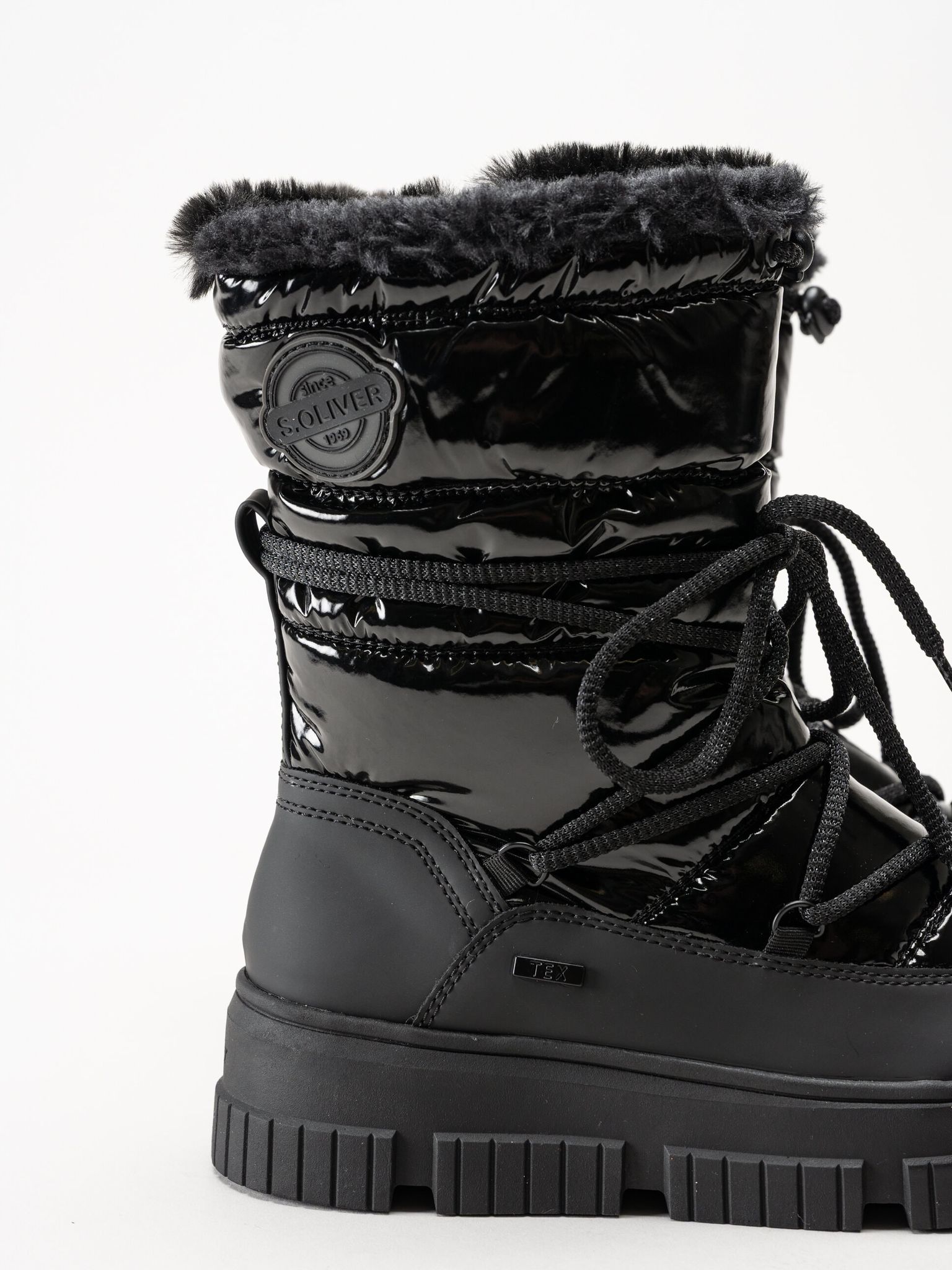 S.Oliver - Svarta fodrade boots