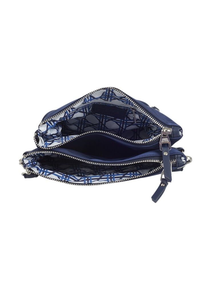 Ulrika Design - Nylon Pocket - Mörkblå axelremsväska i nylon